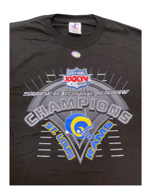 Rams Super Bowl XXXIV Champions Tee Black/Grey