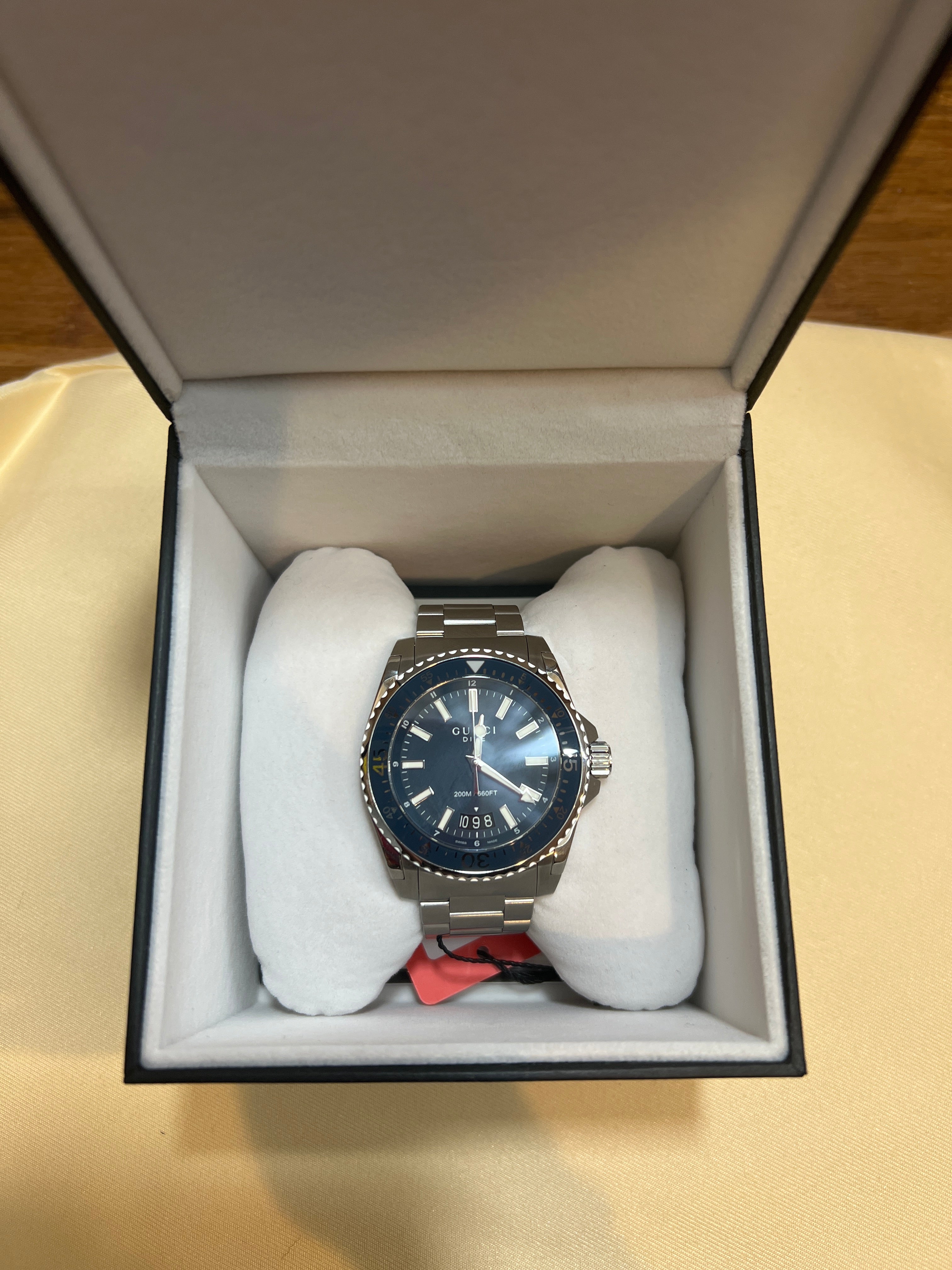 Gucci 136.2 Dive Blue Dial Stainless Ste