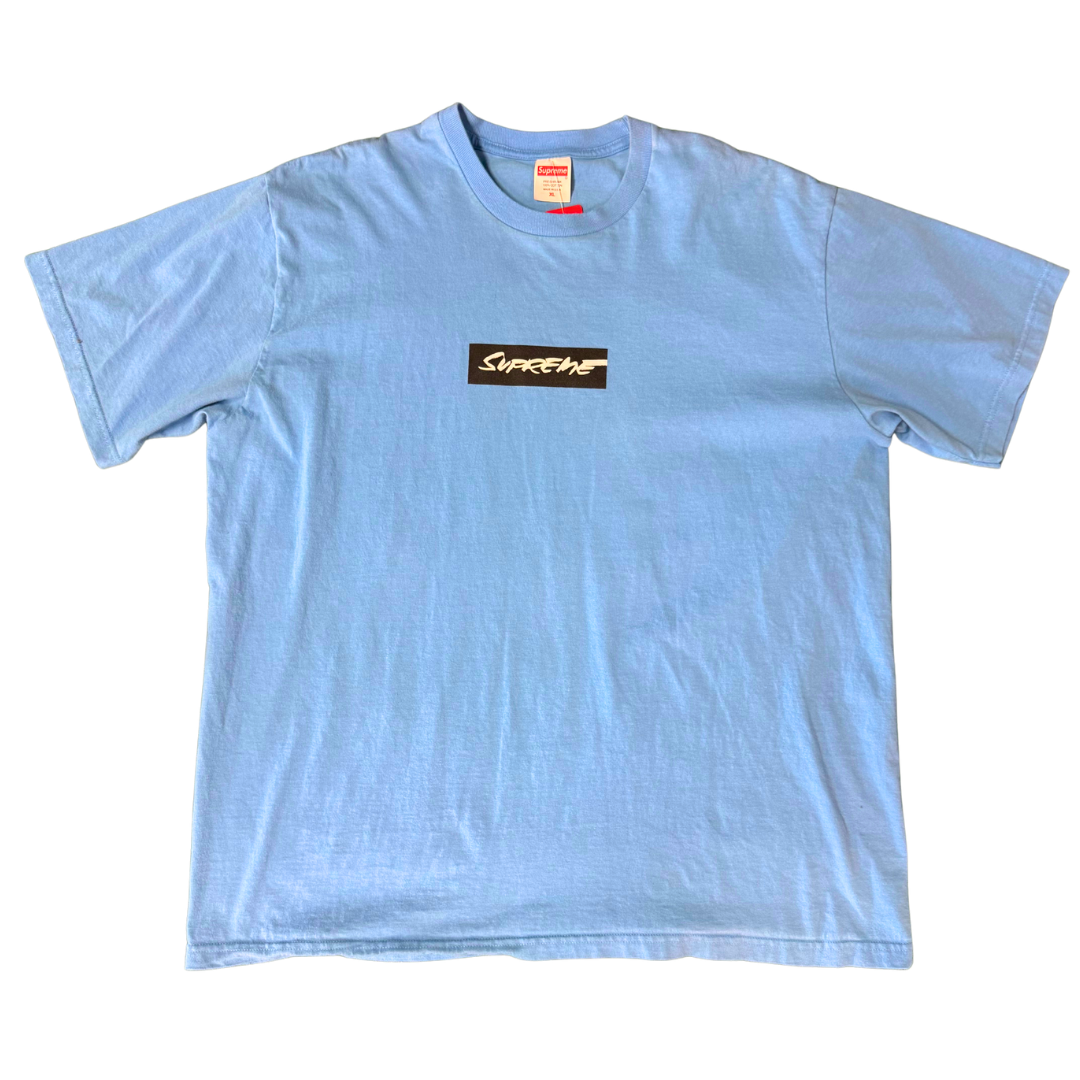 Supreme Futura Box Logo Tee Bright Blue
