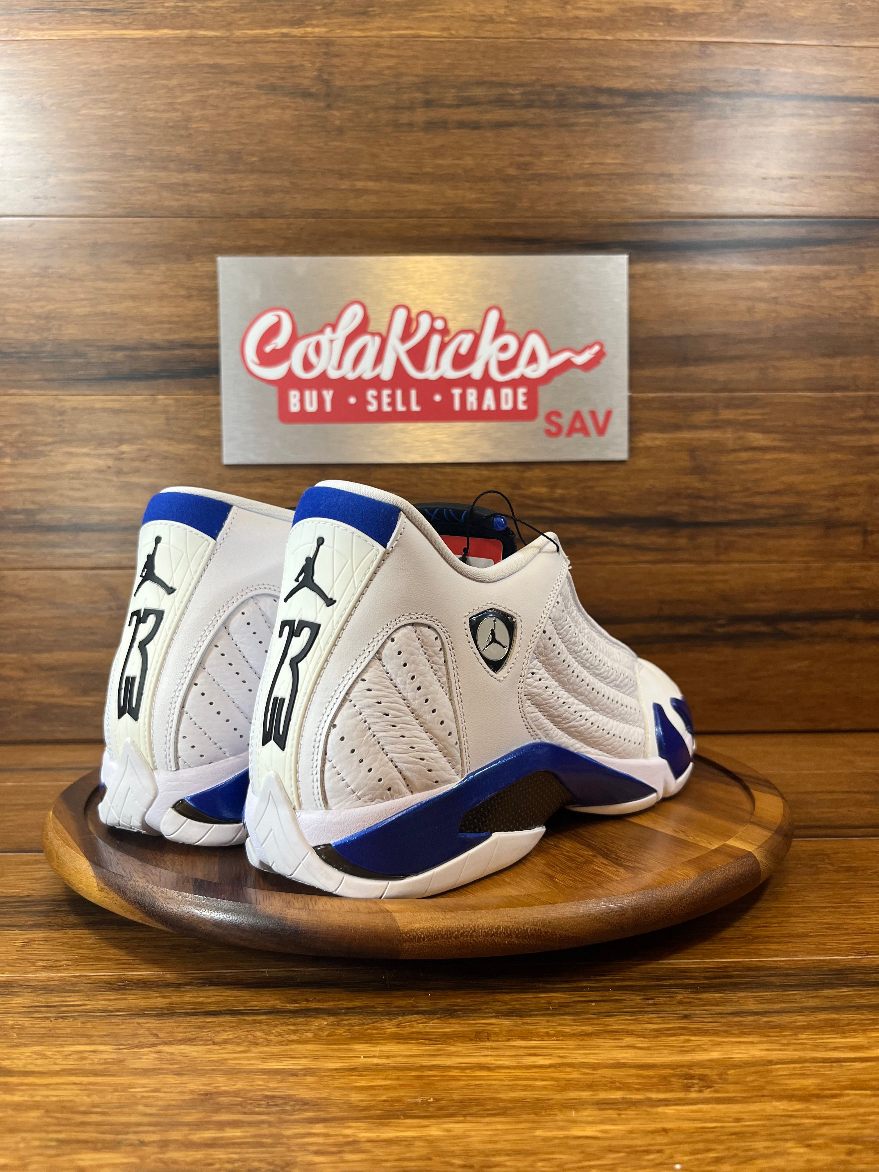 Jordan 14 Retro White Hyper Royal