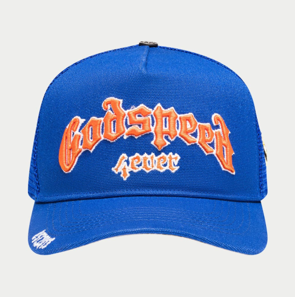 Godspeed GS Forever Trucker Hat (Blue/Orange)