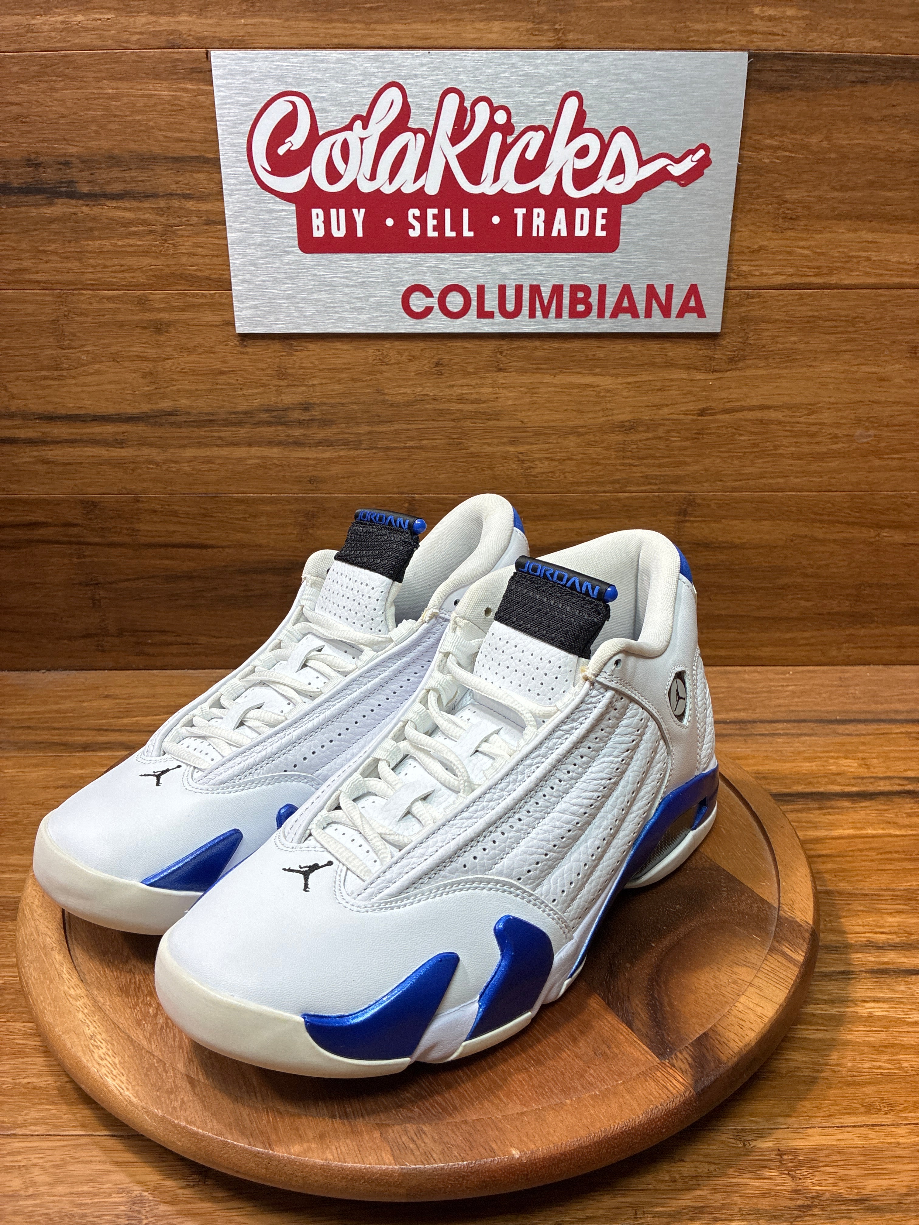 Jordan 14 Retro White Hyper Royal