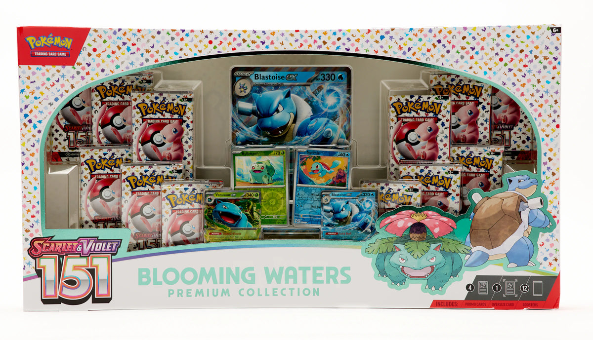 Pokémon Scarlet & Violet 151 Blooming Waters Premium Collection Box Wax Set