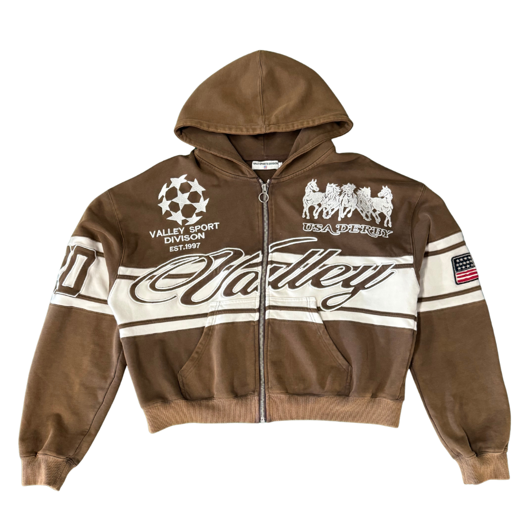 Vale Forever Cursive Zip Up Hoodie