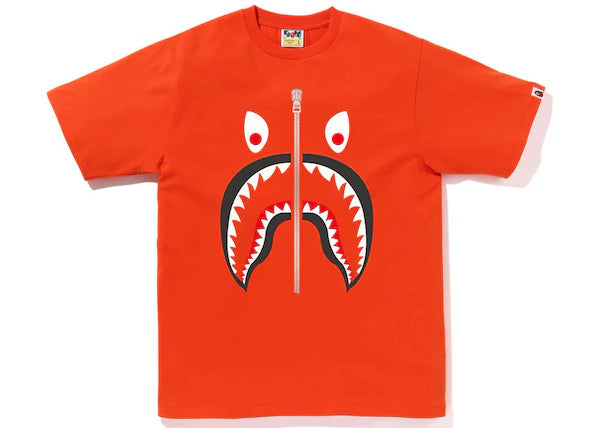 BAPE Mad Shark Tee Orange