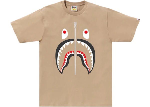 BAPE Shark Tee Beige