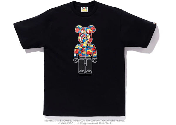 BAPE x Medicom Toy Camo Bear Tee Black