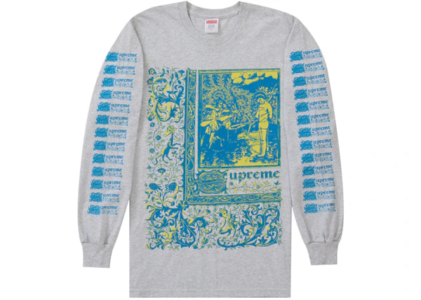 Supreme Saint Sebastian L/S Tee Ash Grey