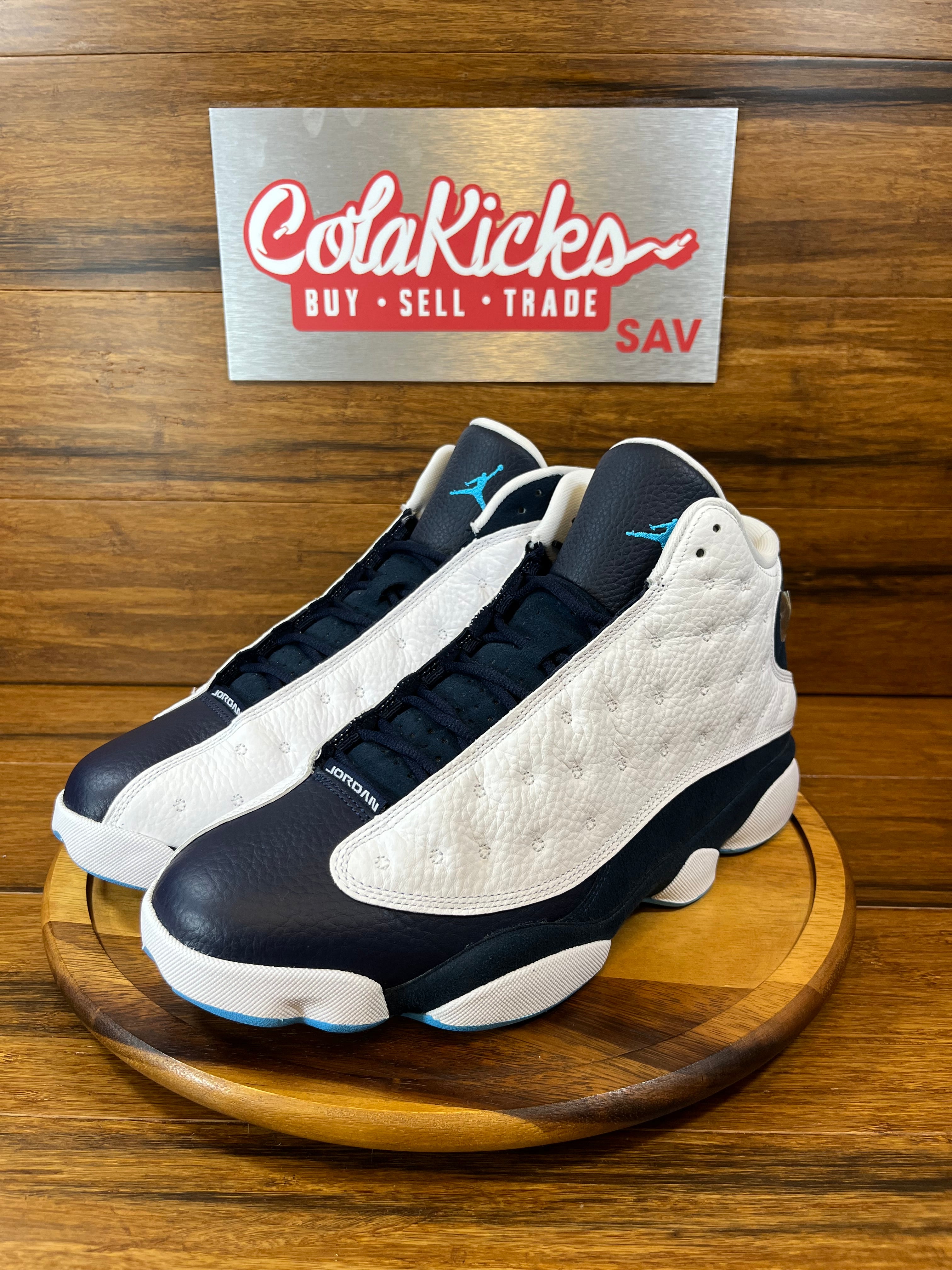 Jordan 13 Retro Obsidian Powder Blue White