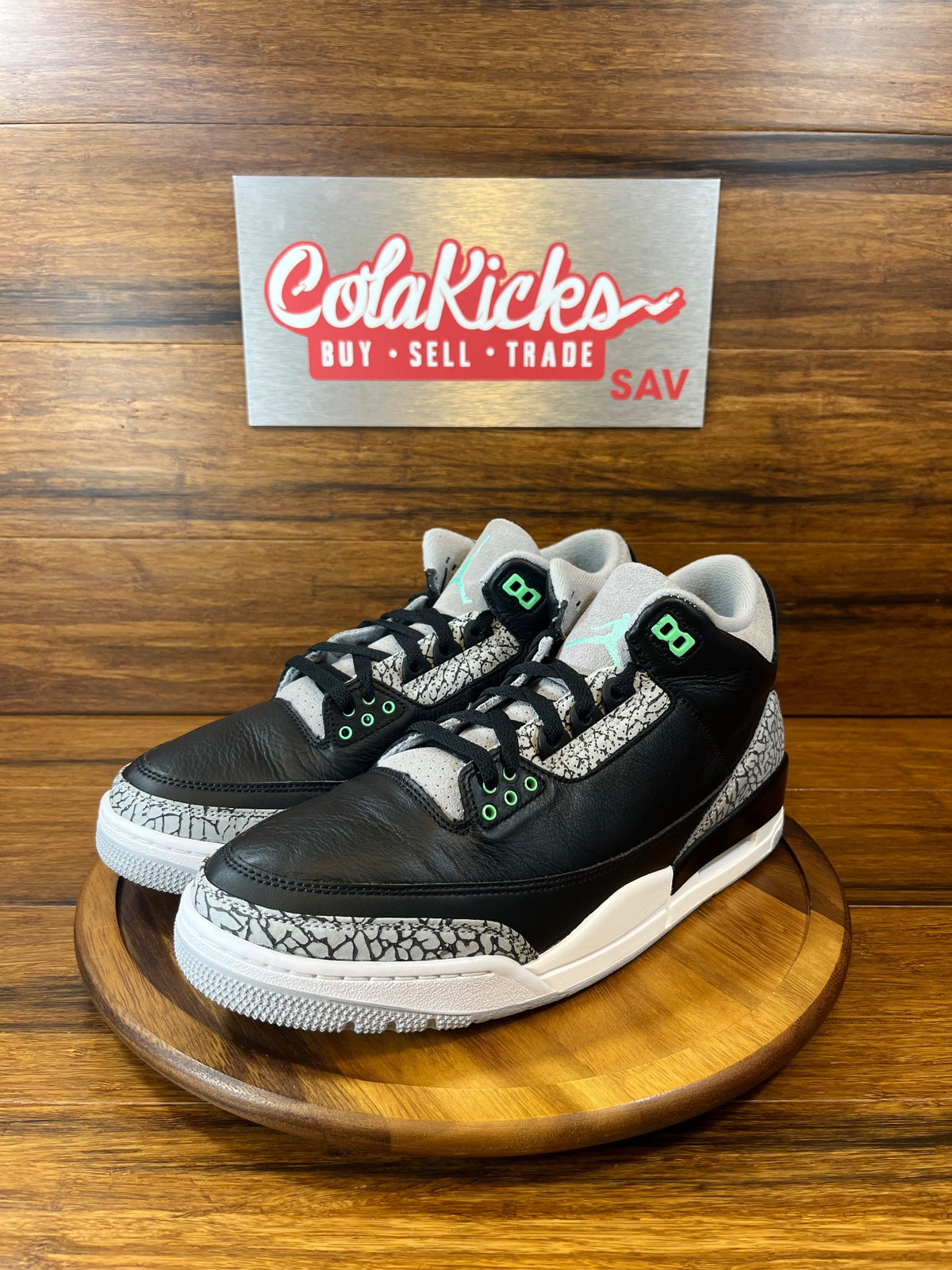 Jordan 3 Retro Green Glow