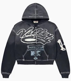 Vale Religion Zip Up Hoodie Black/Grey