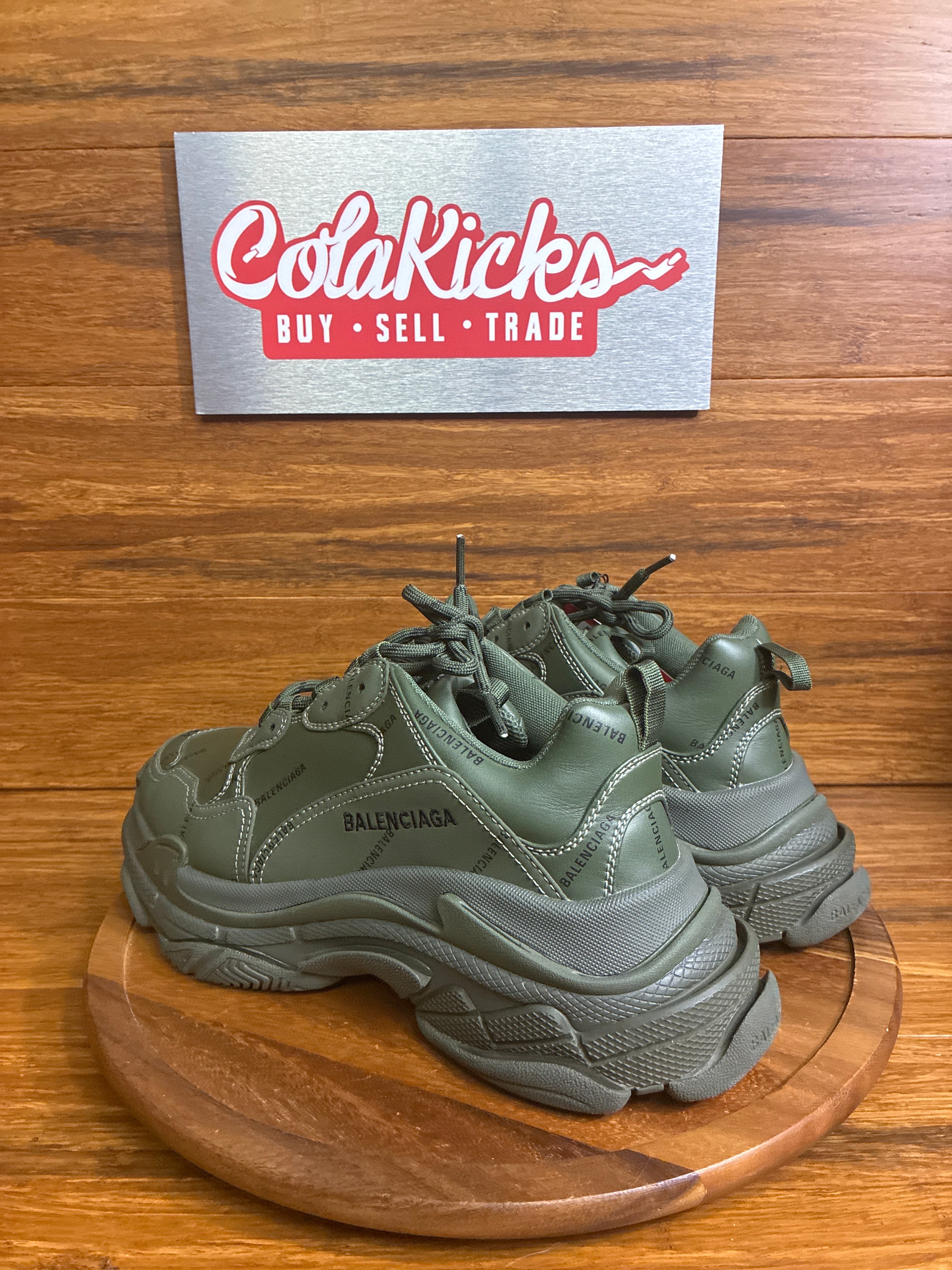Balenciaga Triple S All Over Olive (Women's)