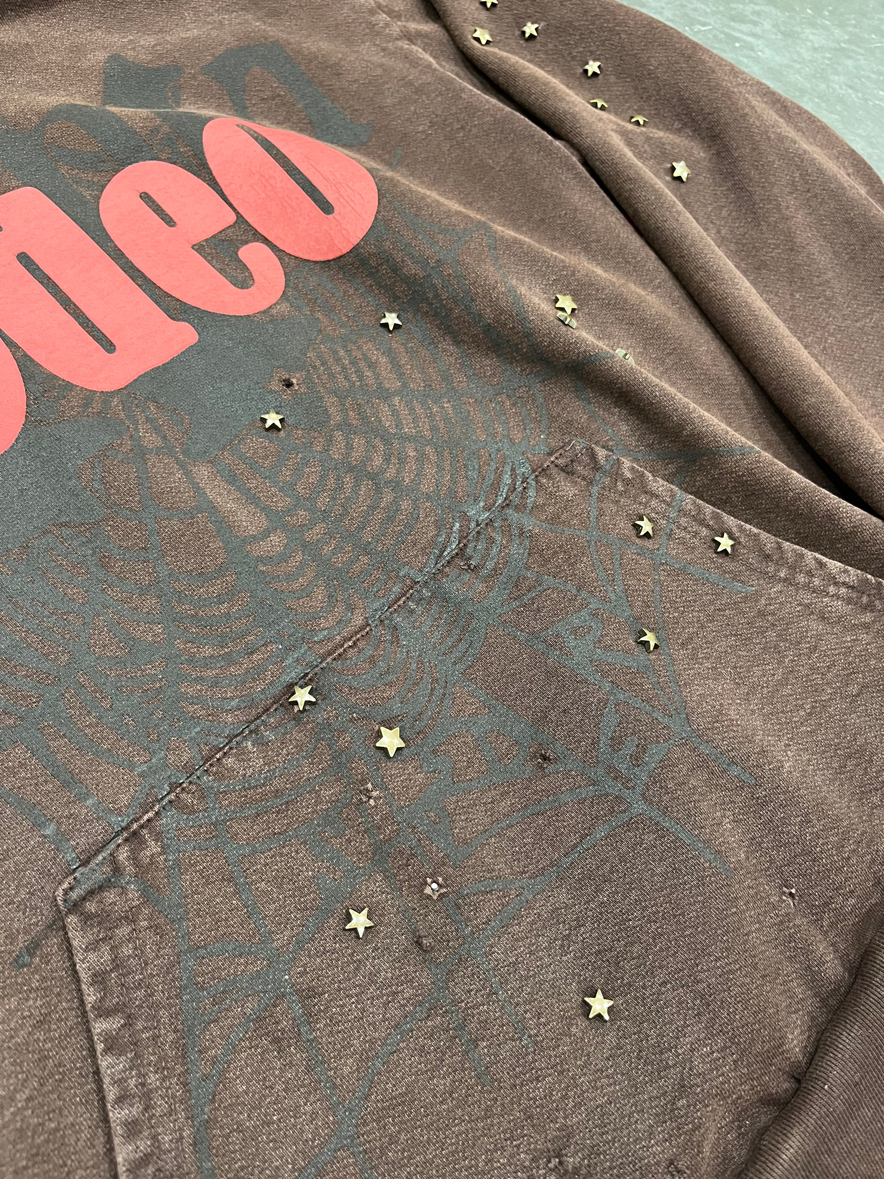 Travis Scott Cactus Jack x Sp5der Days Before Rodeo Hoodie Brown