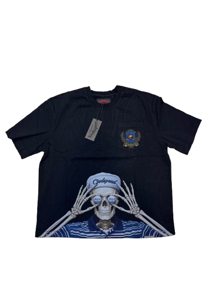 Godspeed Golf Days Pocket Tee Black