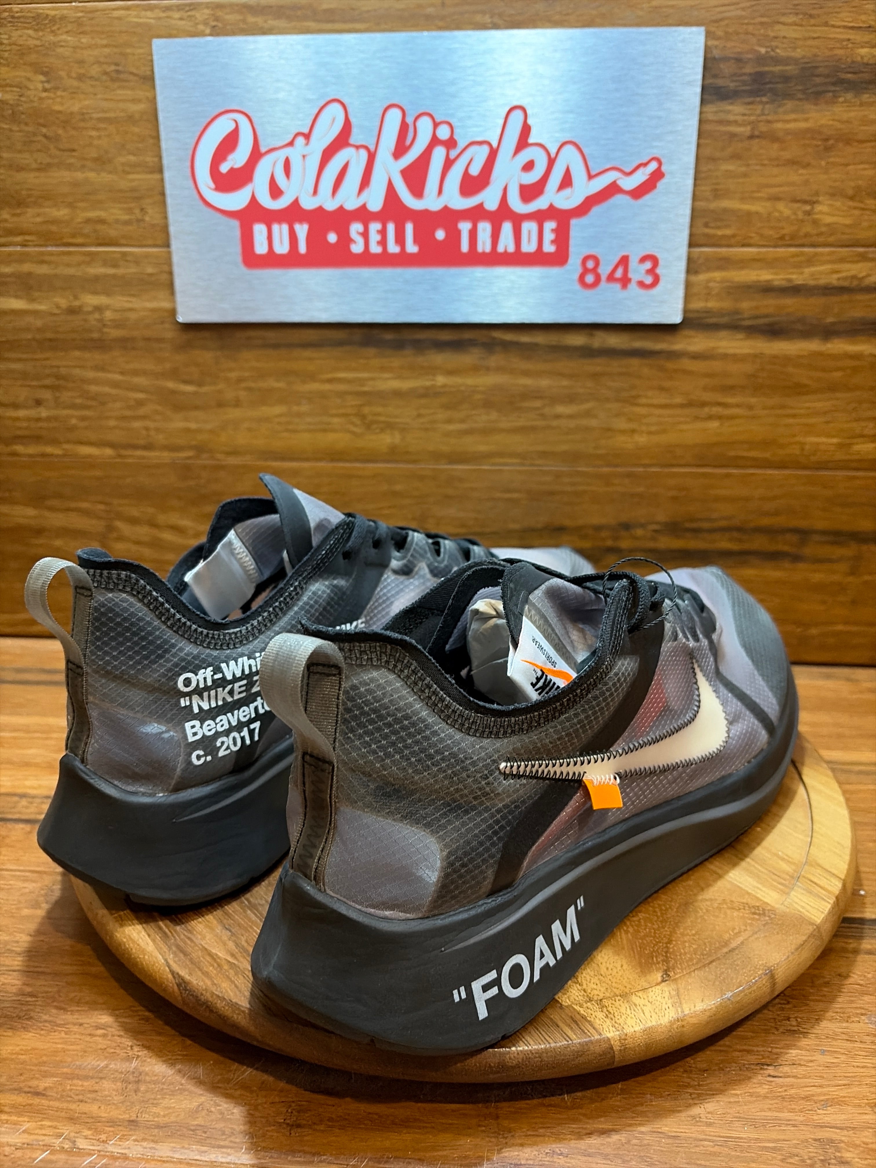 Nike Zoom Fly Off-White Black Silver