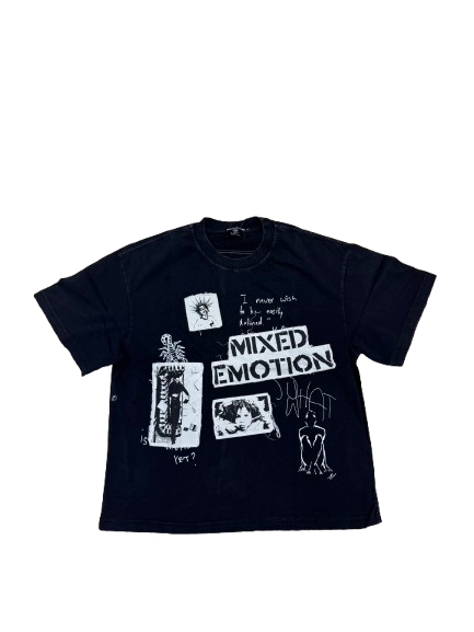 Mixed Emotions Stamped Black