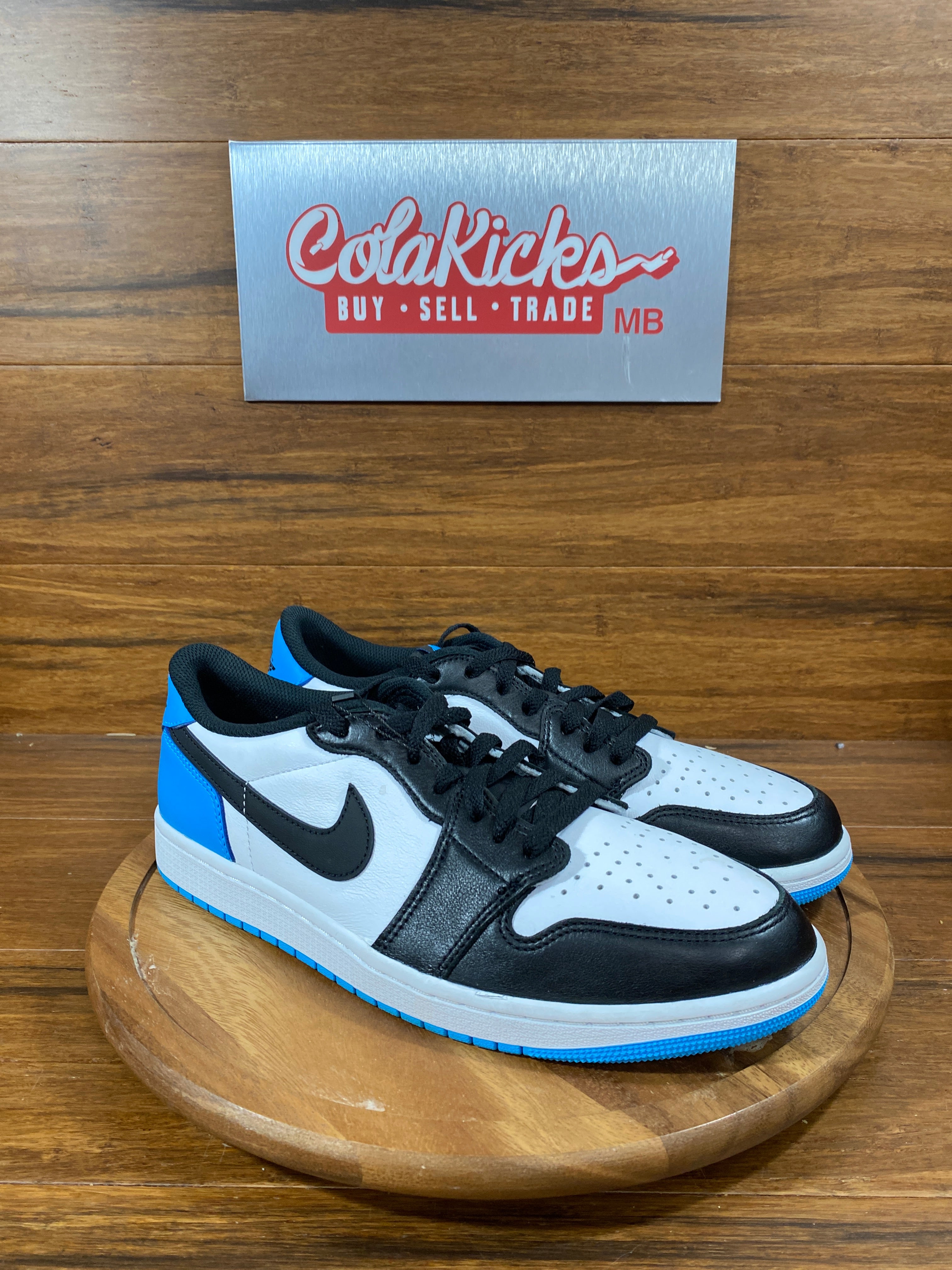 Jordan 1 Retro Low OG Black Dark Powder Blue
