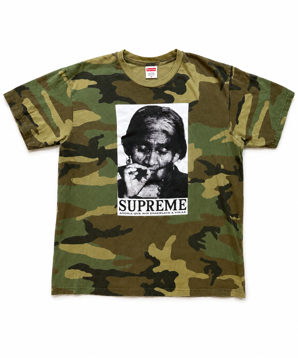 Supreme Aguila Tee Woodland Camo