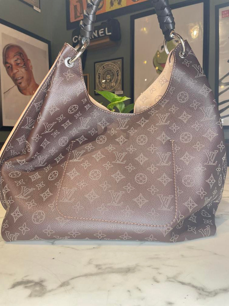 Louis Vuitton Mahina Leather Hobo Bag