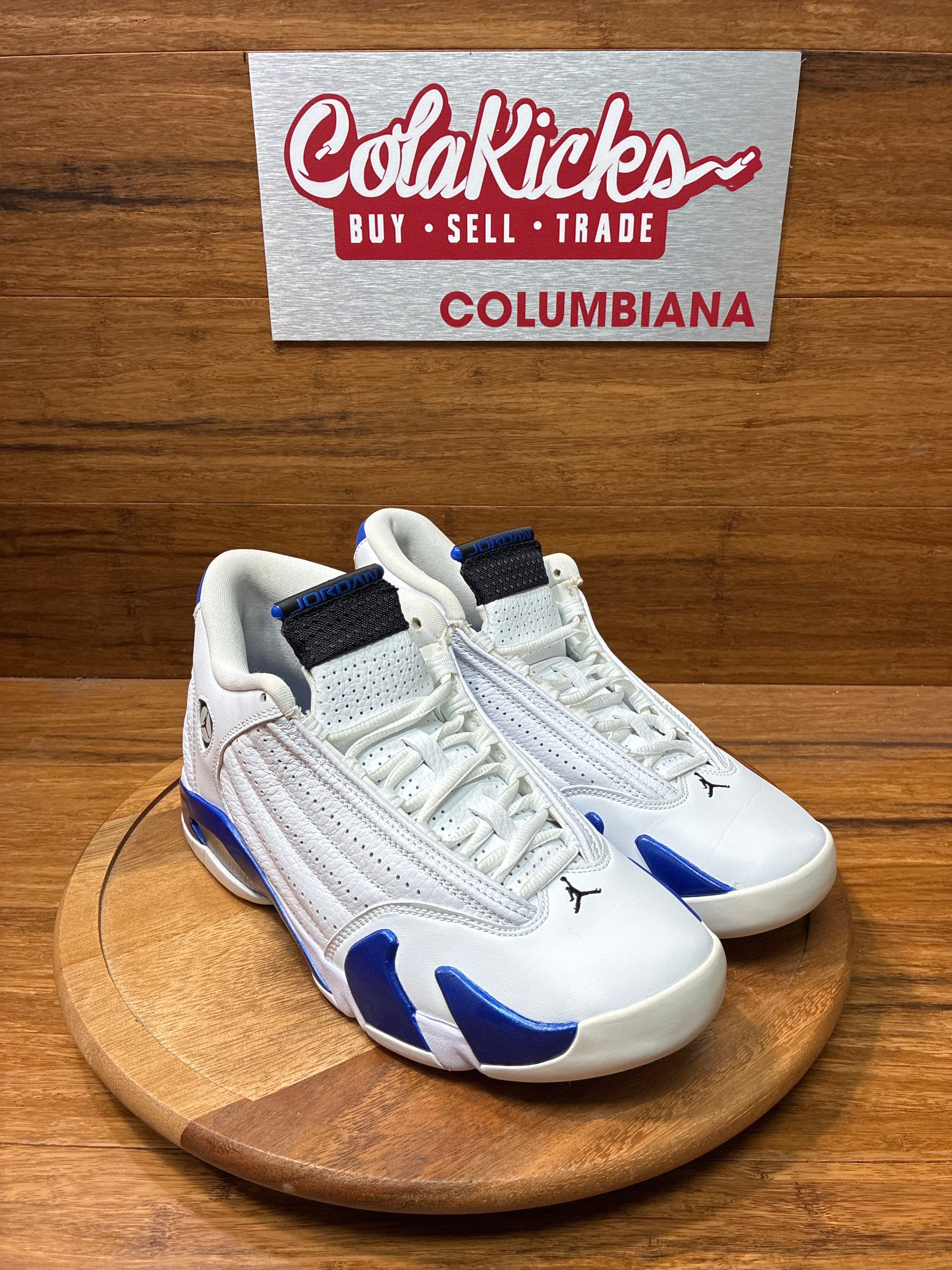 Jordan 14 Retro White Hyper Royal