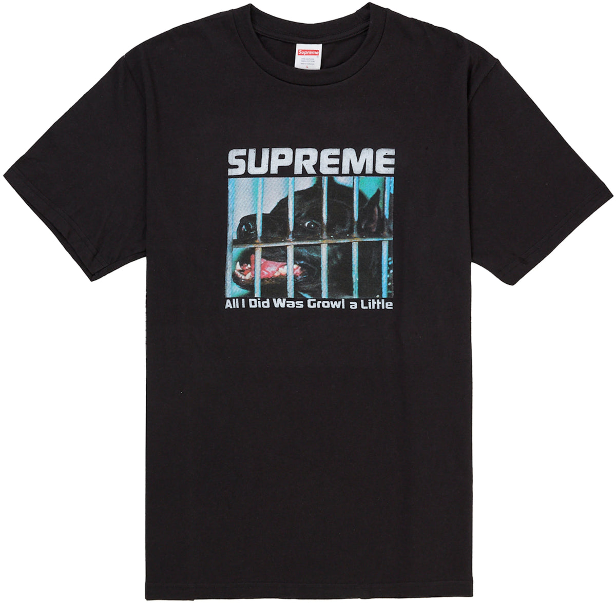 Supreme Growl Tee Black