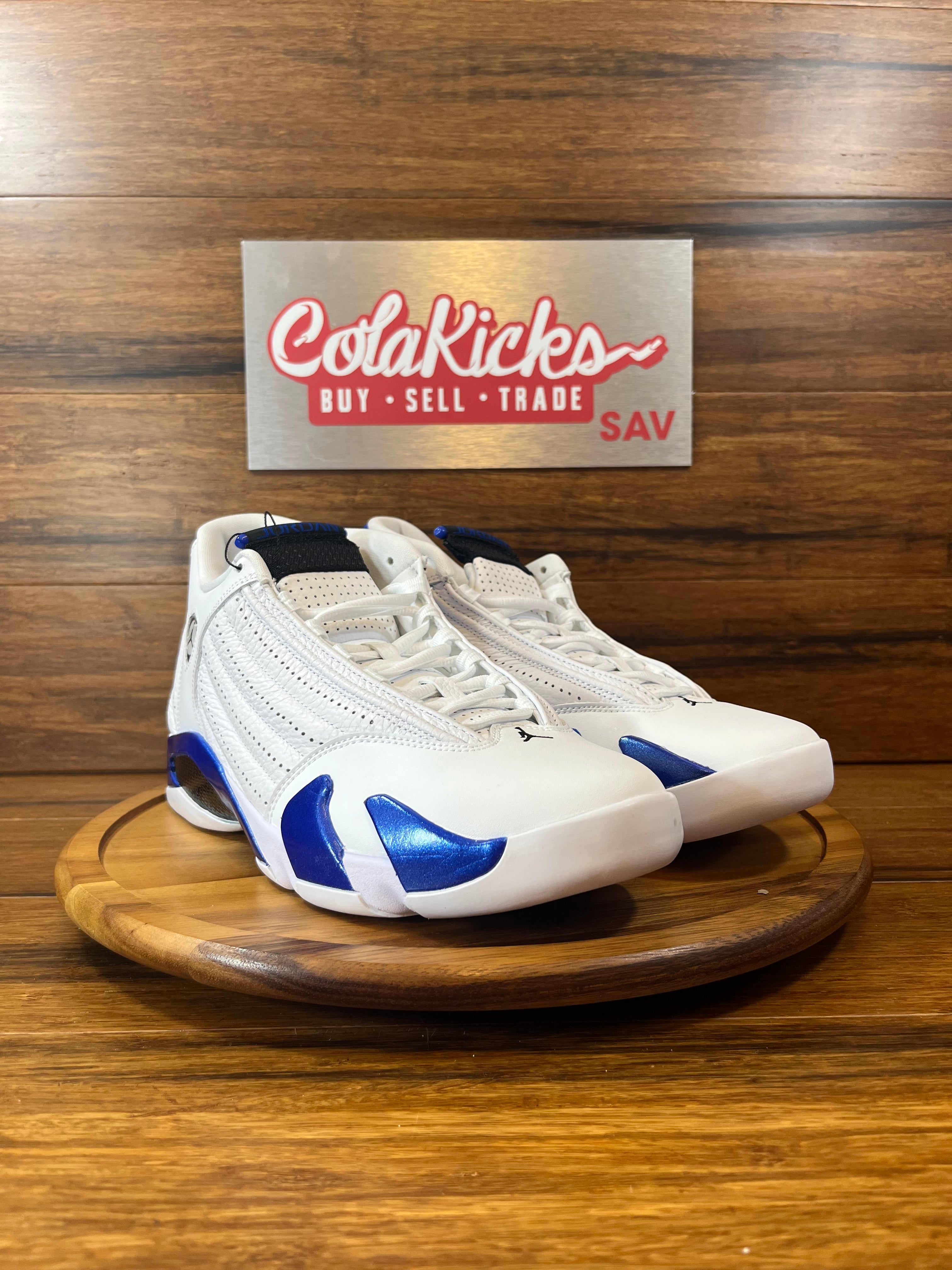 Jordan 14 Retro White Hyper Royal