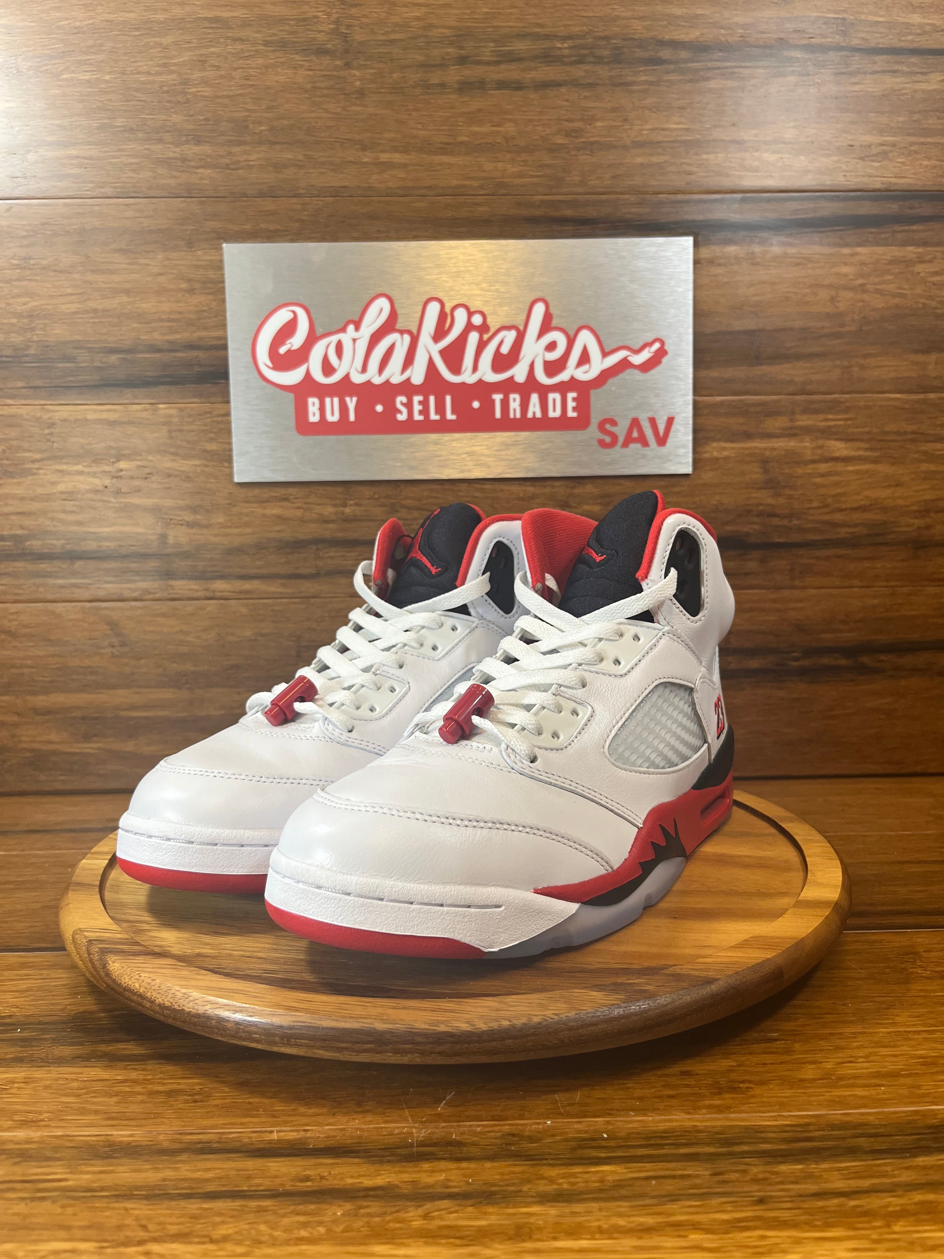 Jordan 5 Retro Fire Red Black Tongue (2025)
