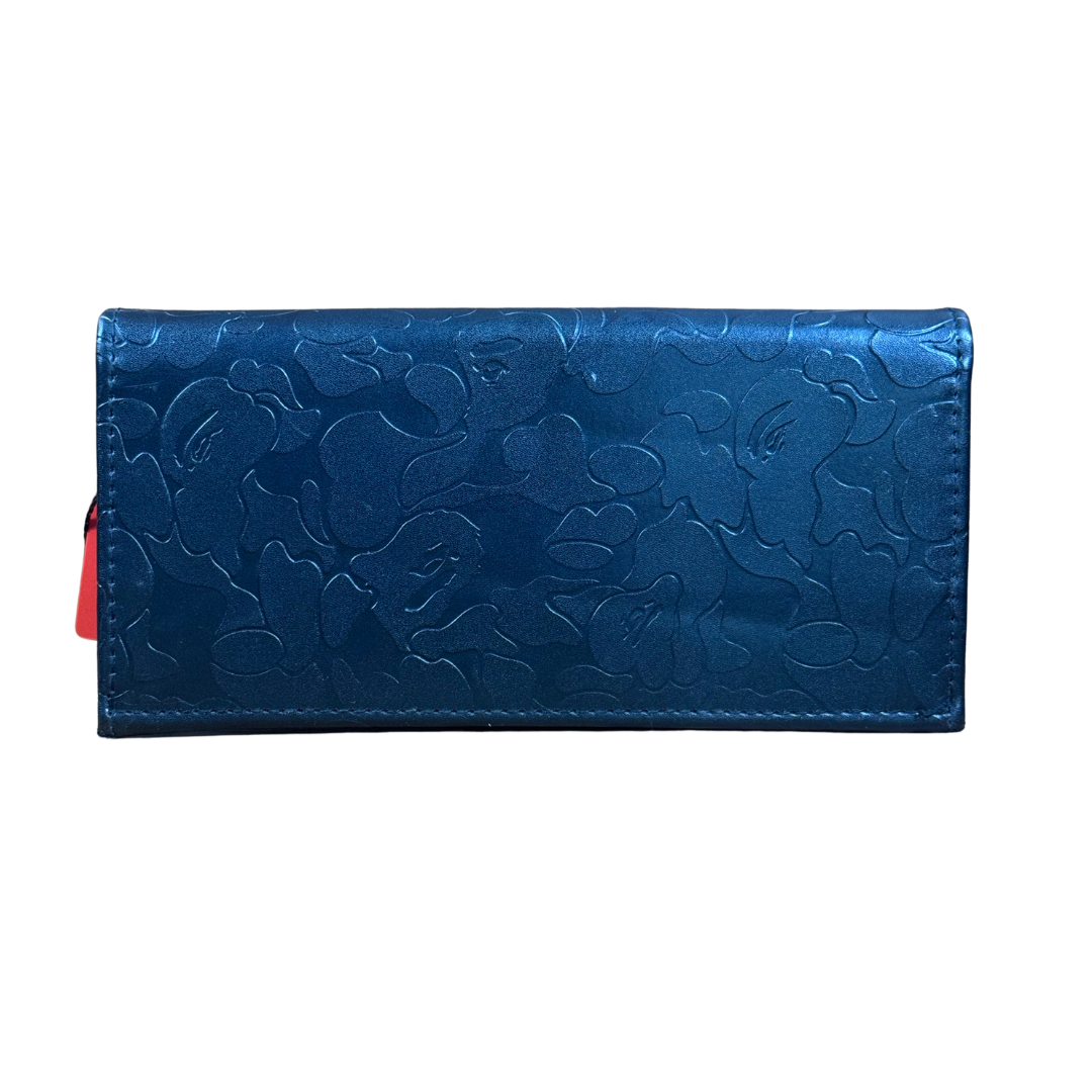 A Bathing Ape Black Camo Long Wallet