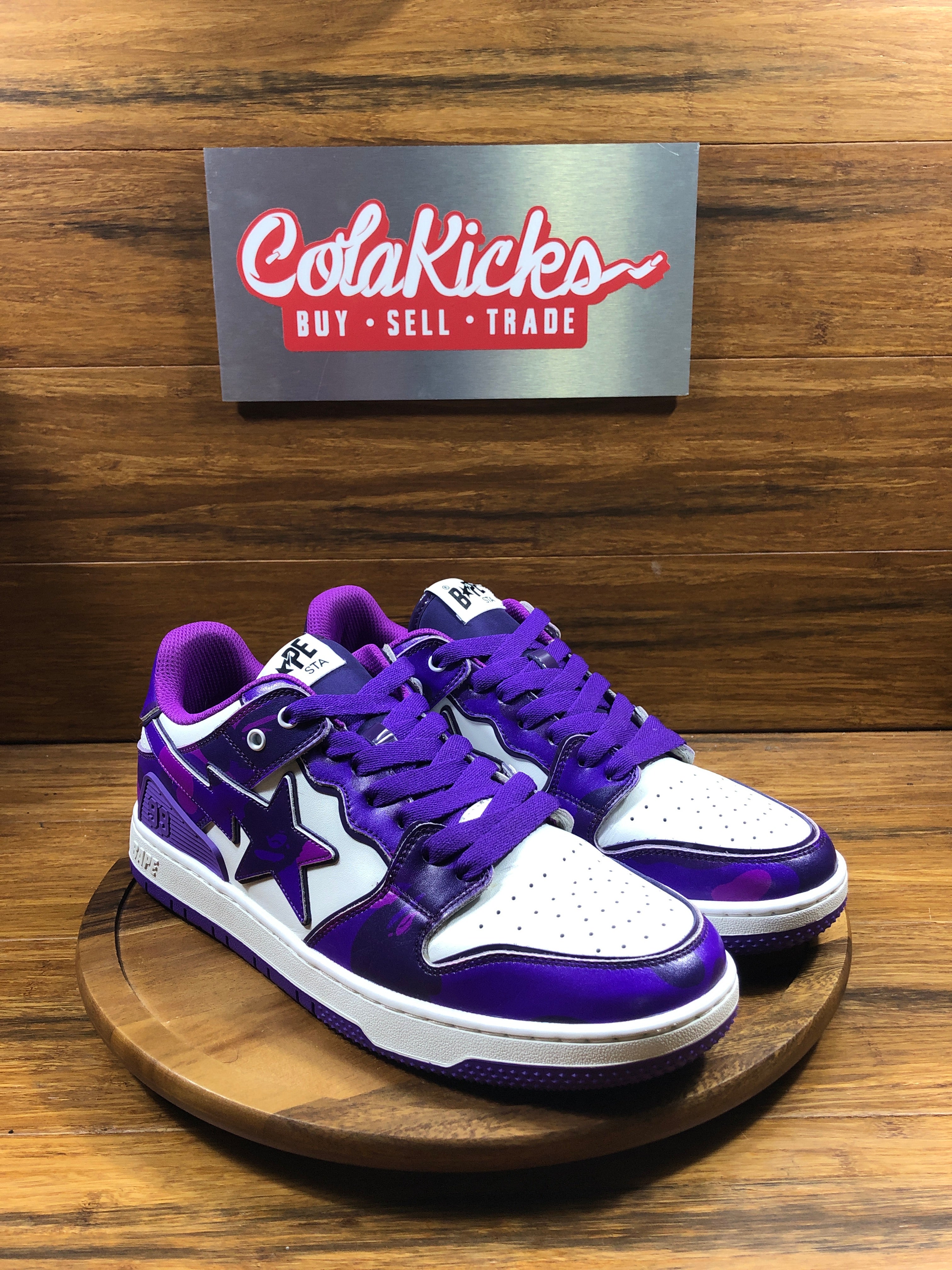 A Bathing Ape Bape SK8 Sta #1 M2 Purple Camo