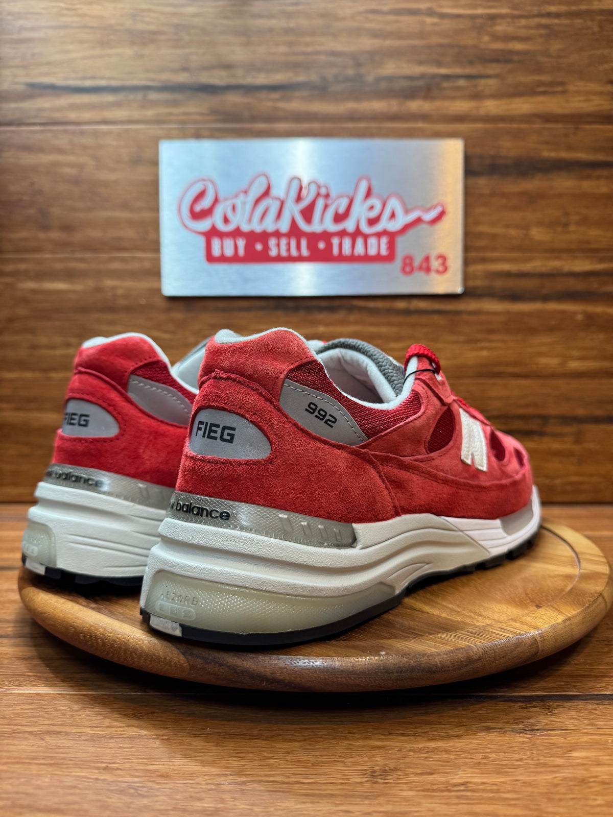 New Balance 992 Kith Kithmas Red