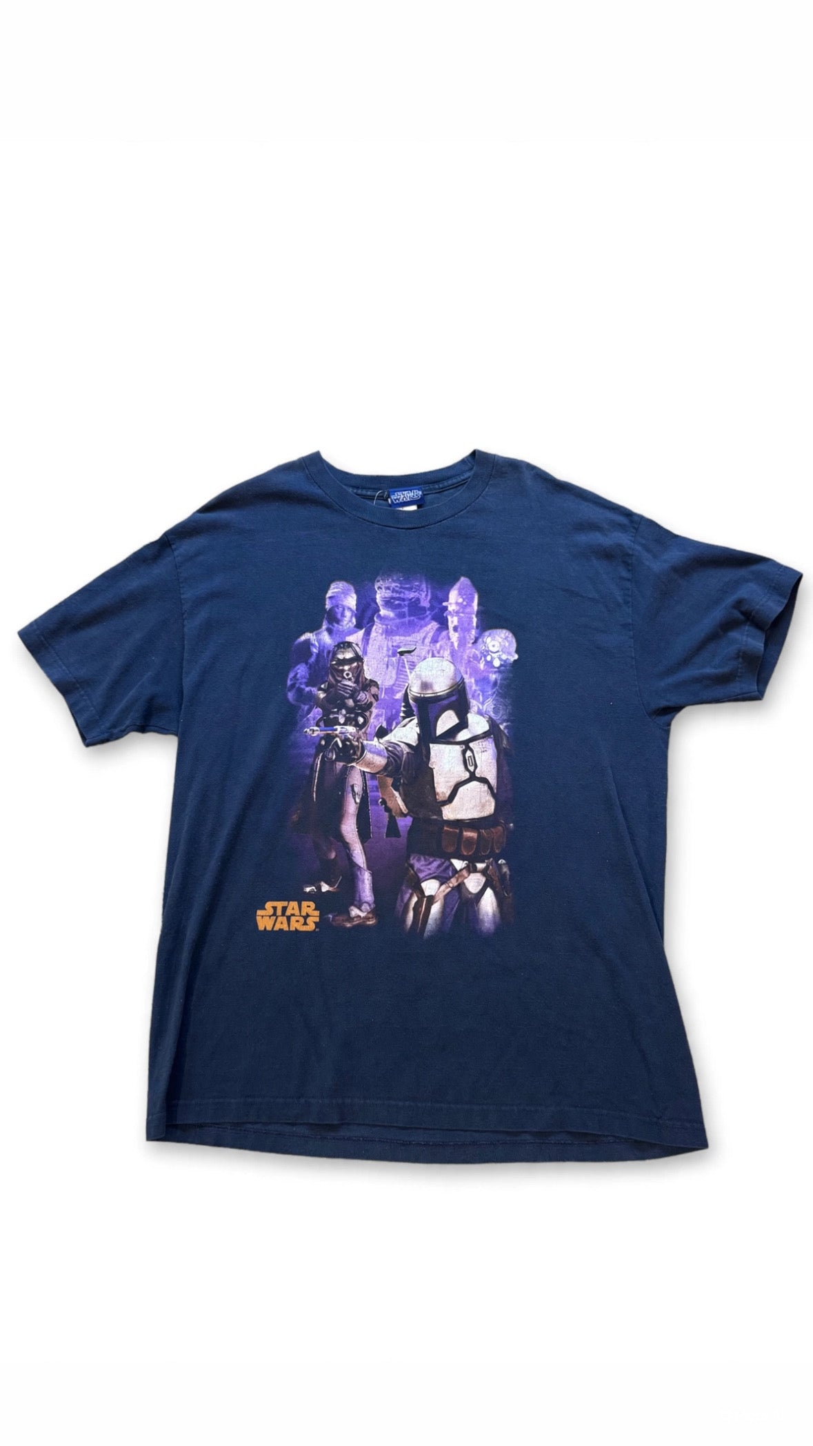 Star Wars Bounty Hunter Episode II Promo Tee Navy Blue