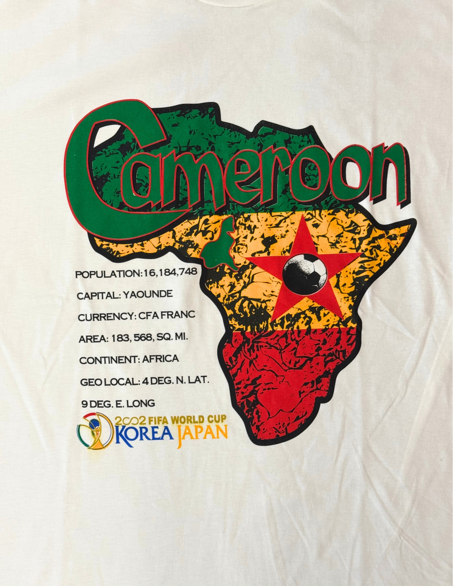 Cameroon 2002 World Cup Tee