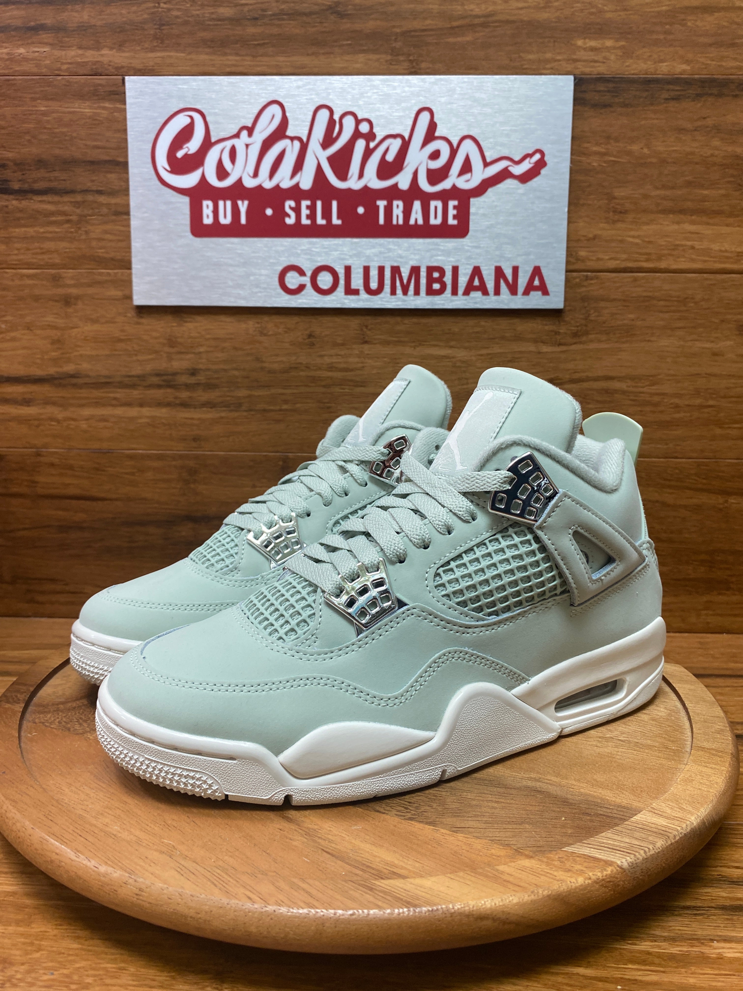 Jordan 4 Retro Seafoam Sail (Women's)