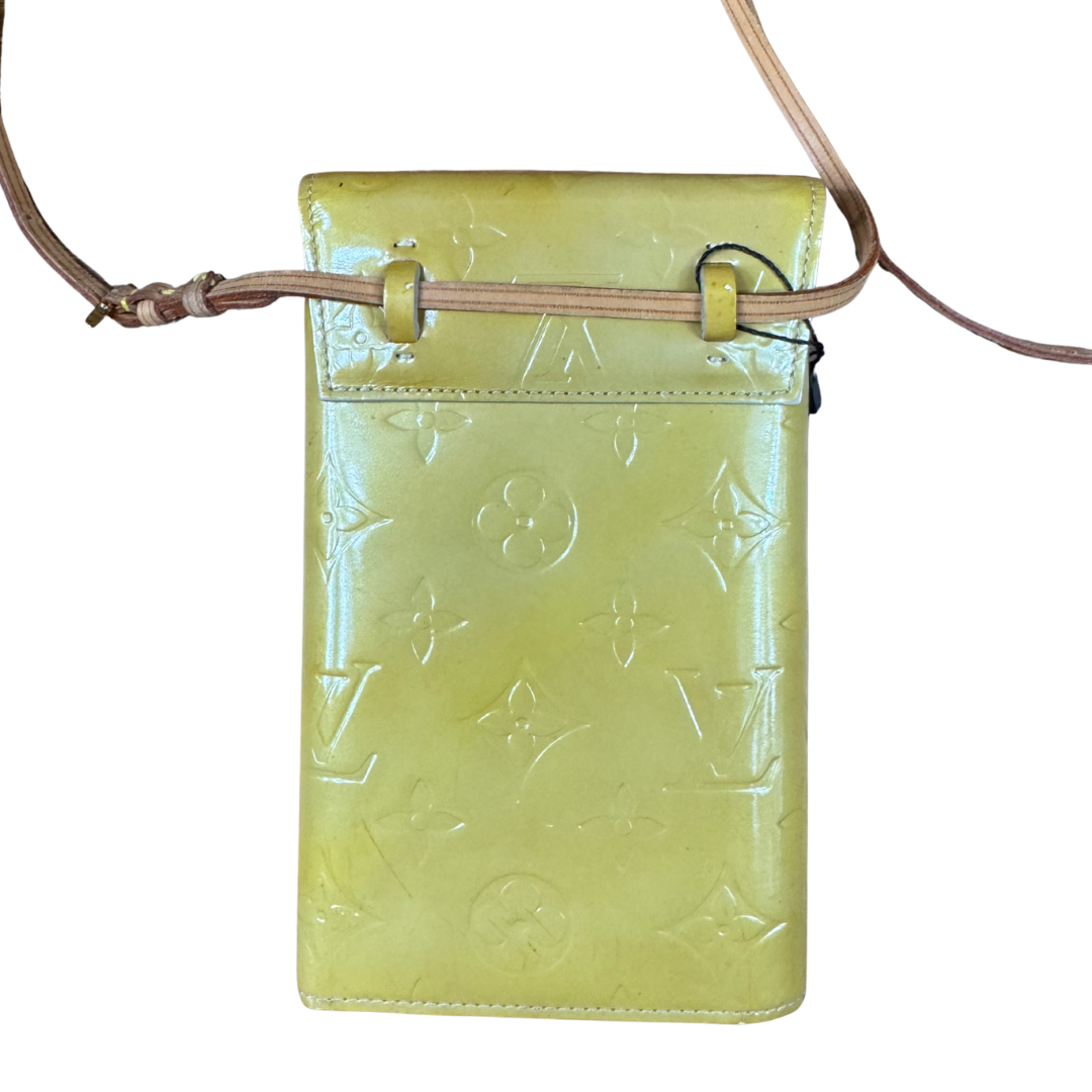 Louis Vuitton Monogram Vernis Walker Crossbody Yellow