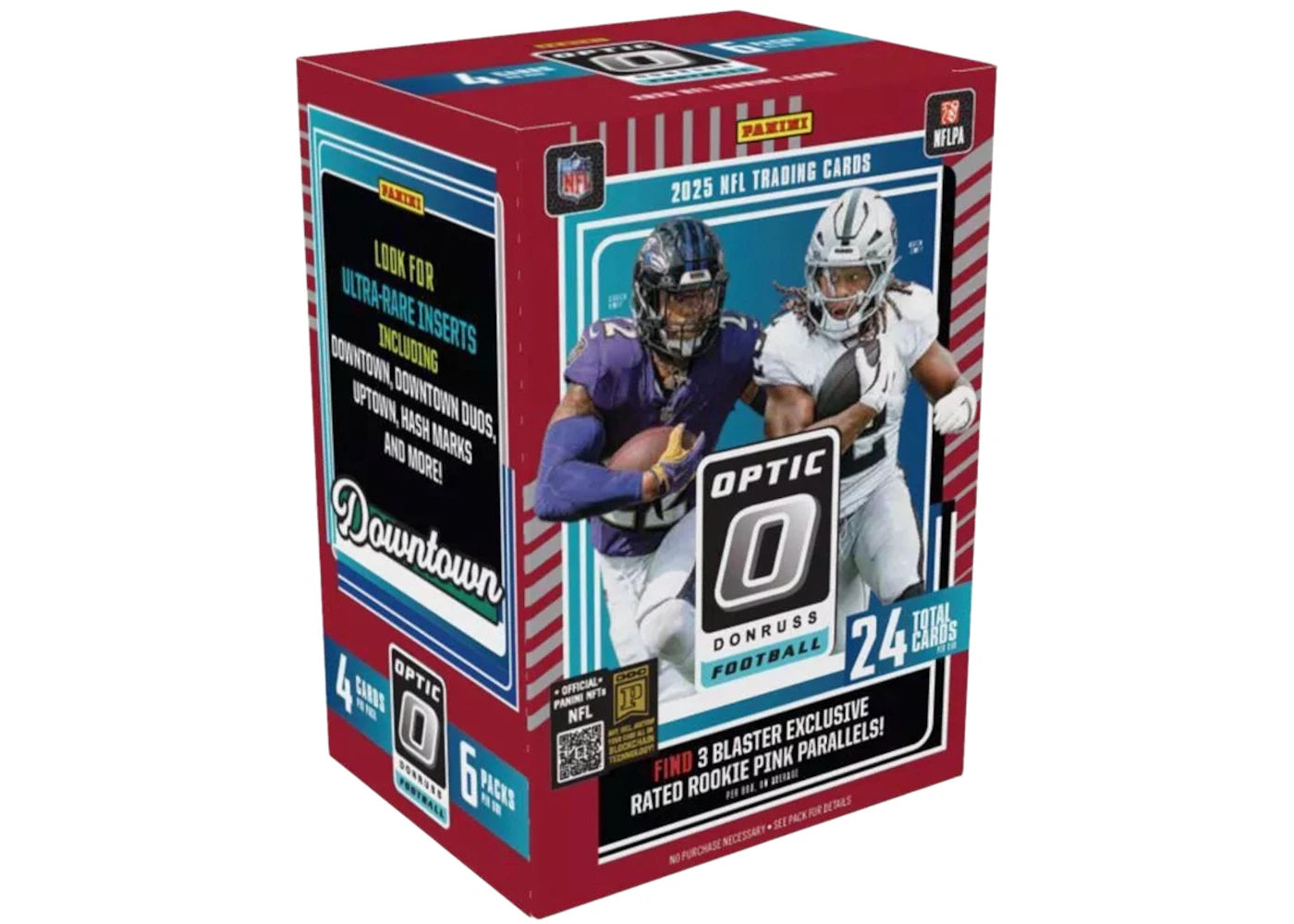 2025 Panini Optic Donruss Football NFL (Pink Parallells) Blaster Box Sealed Box