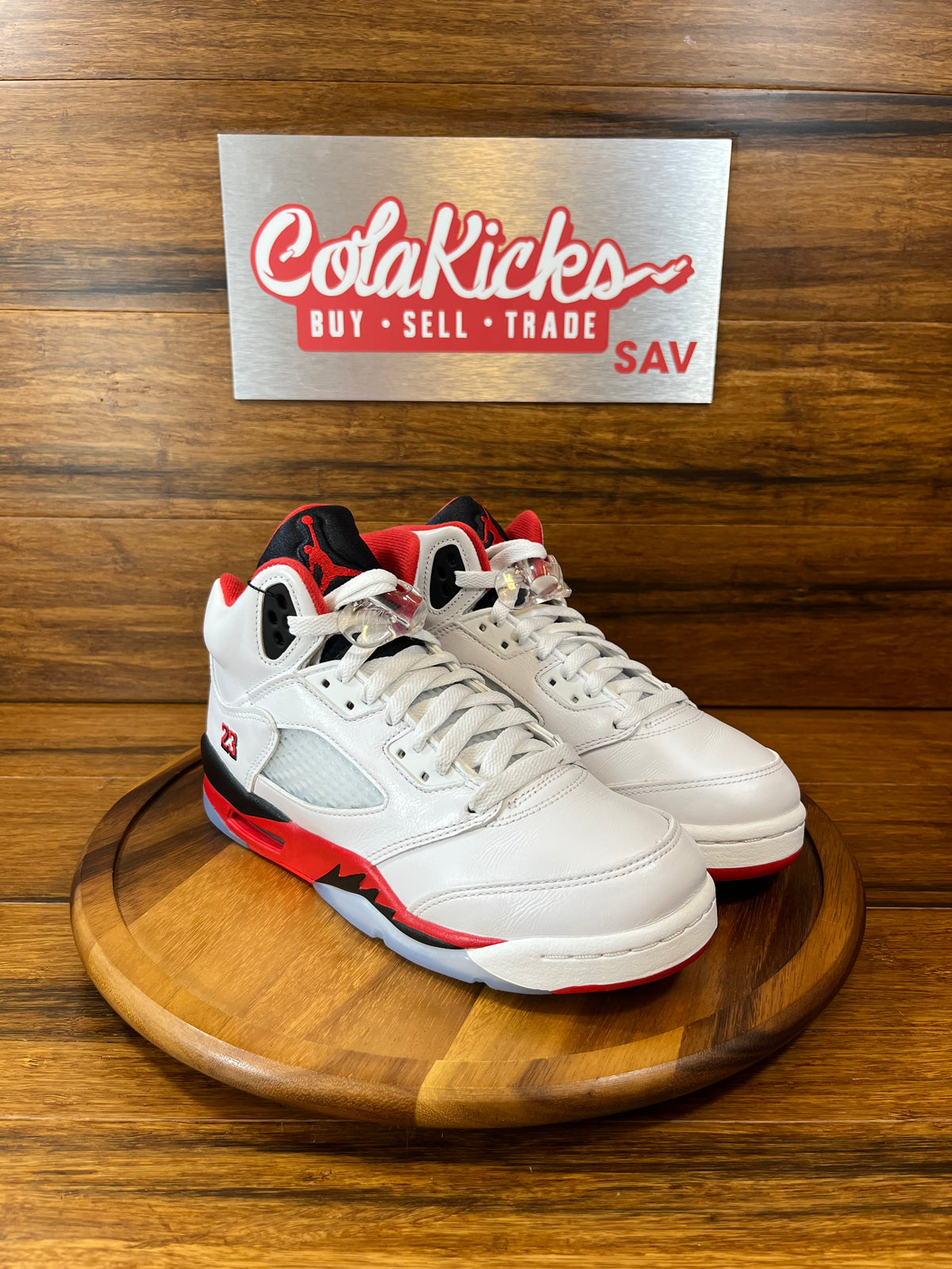 Jordan 5 Retro Fire Red Black Tongue (2025) (GS)