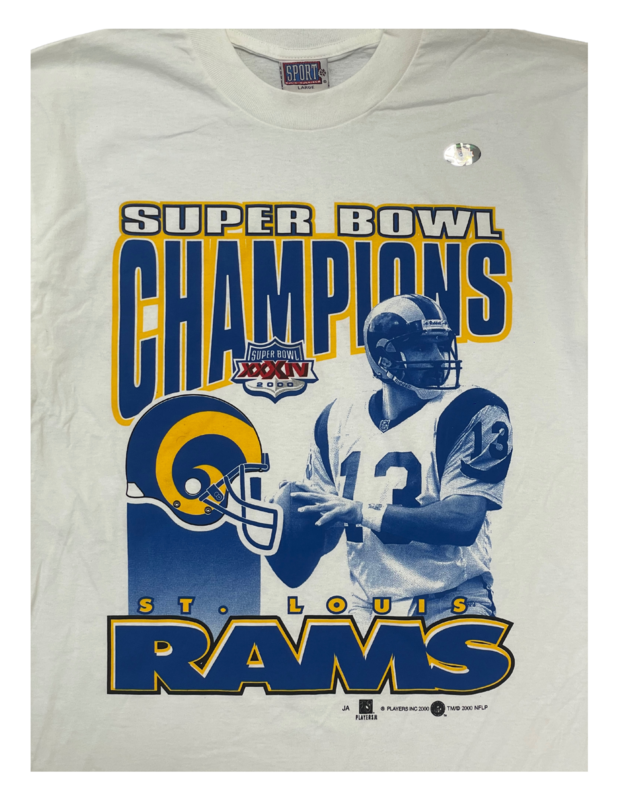 Kurt Warner Rams Super Bowl Champions ‘Sport Attack’ Tee White