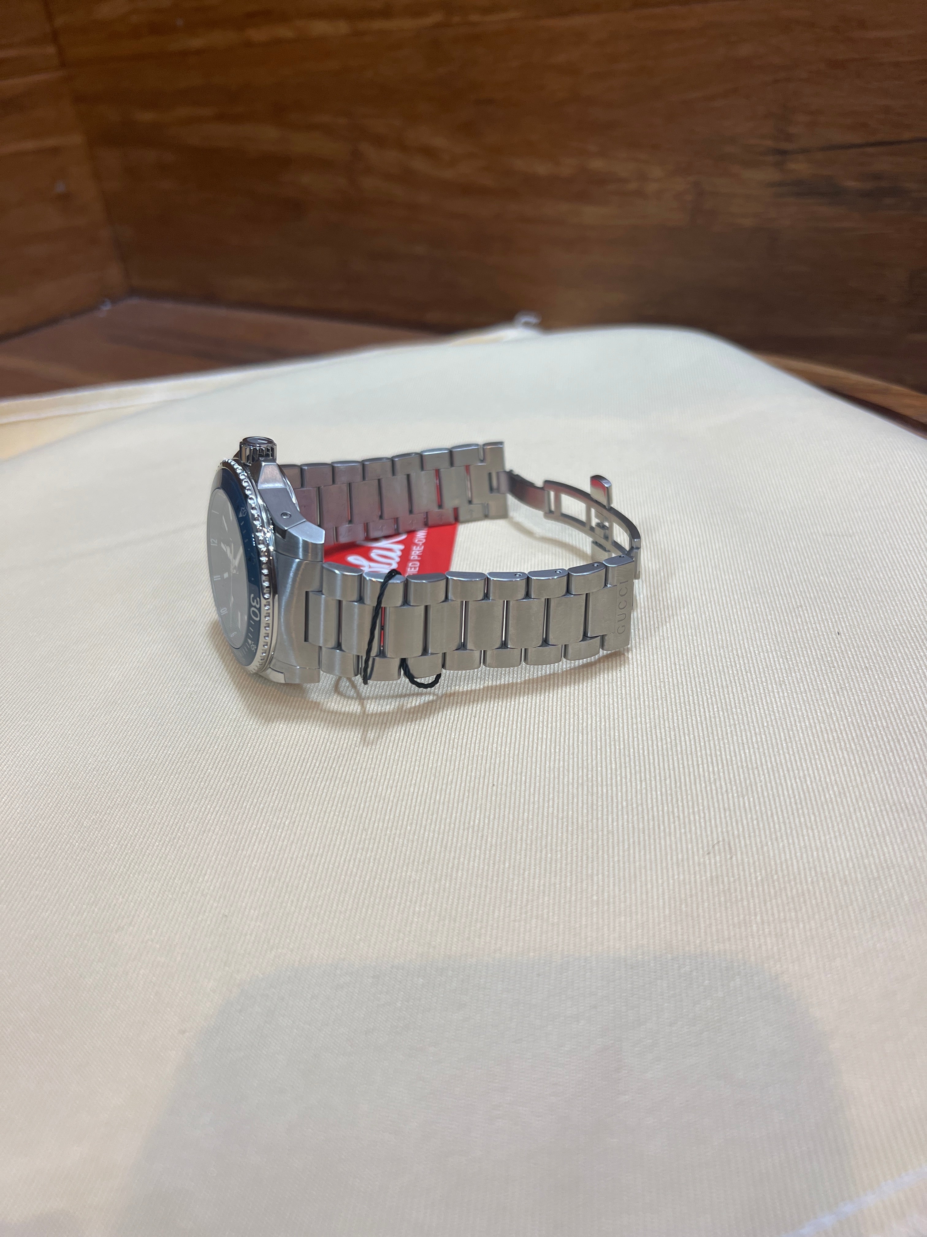 Gucci 136.2 Dive Blue Dial Stainless Ste