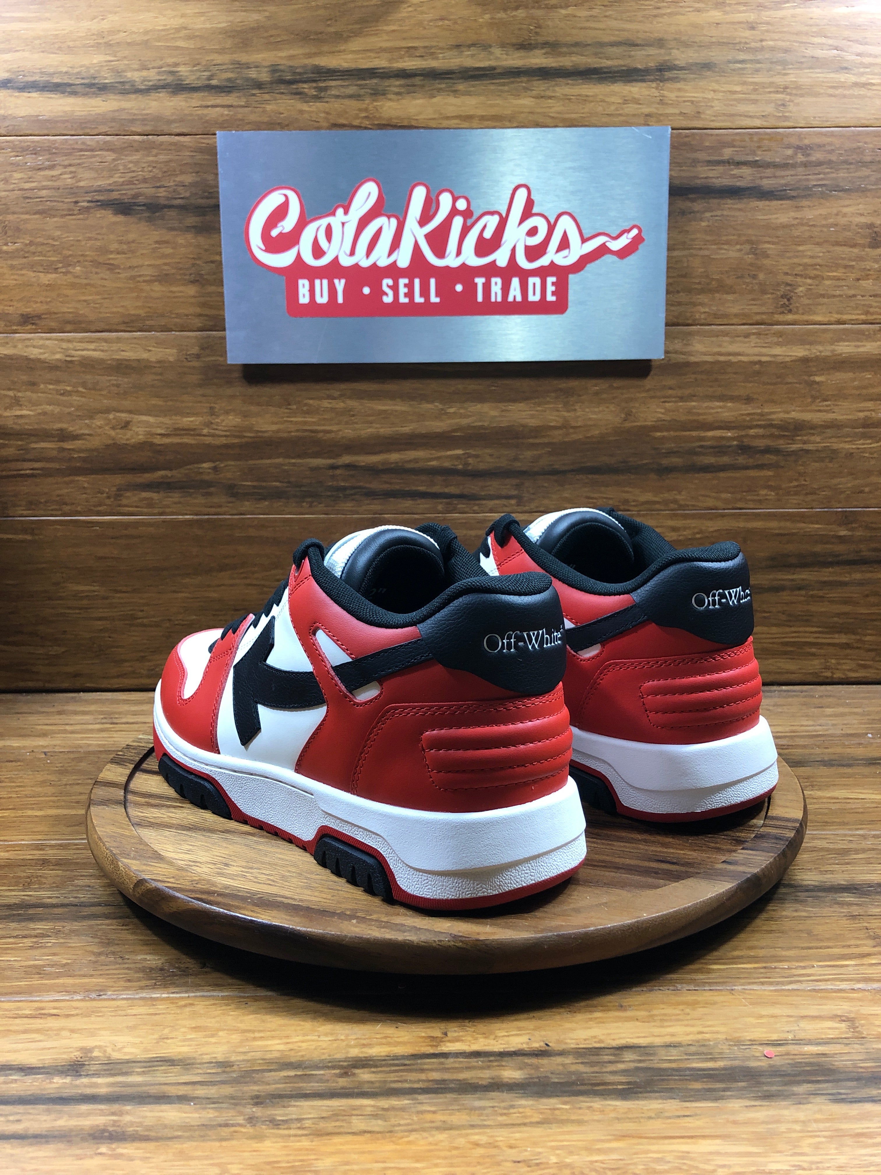 OFF-WHITE Out Of Office OOO Low Tops Red Black (2024)