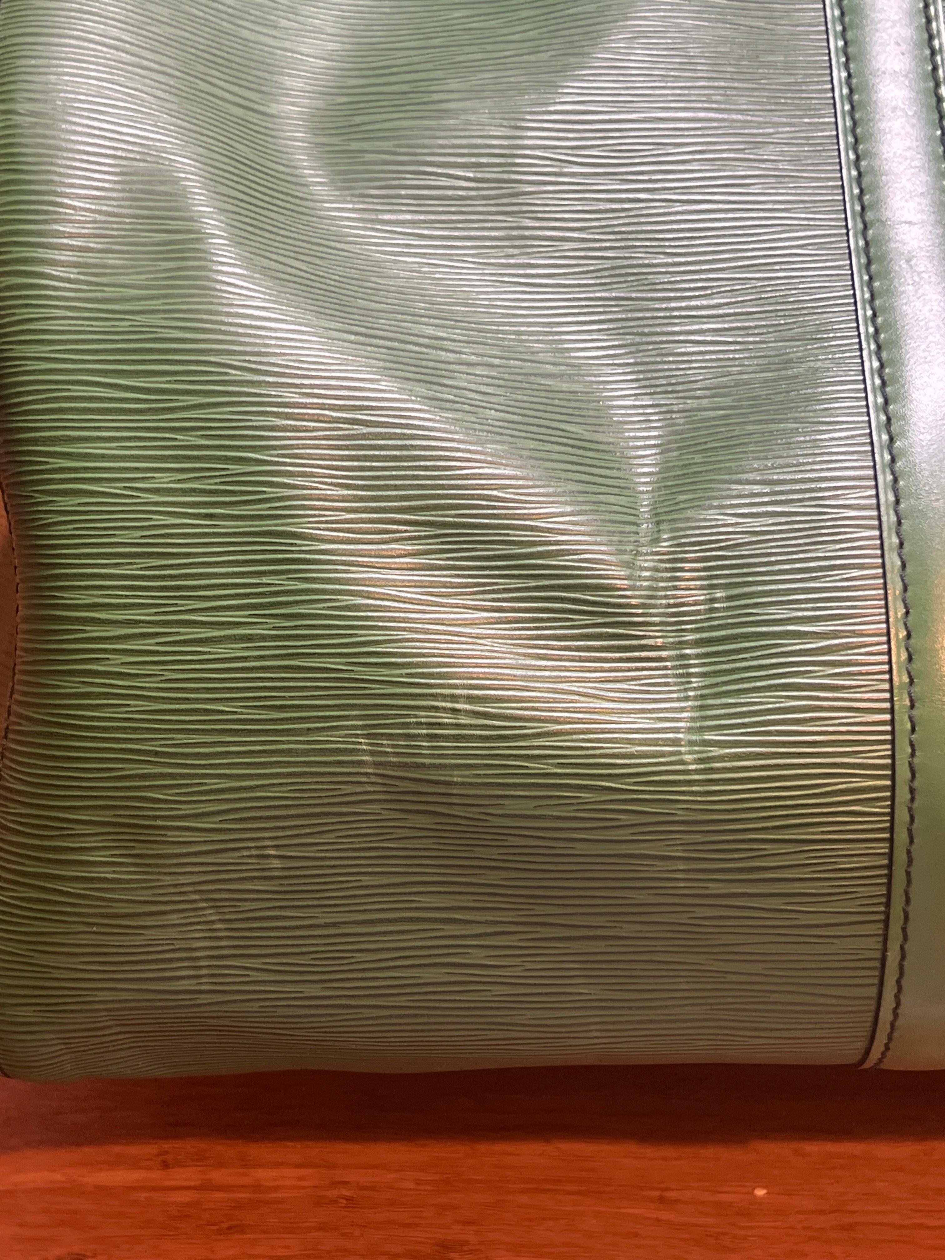 Louis Vuitton Green Epi Keepall 50