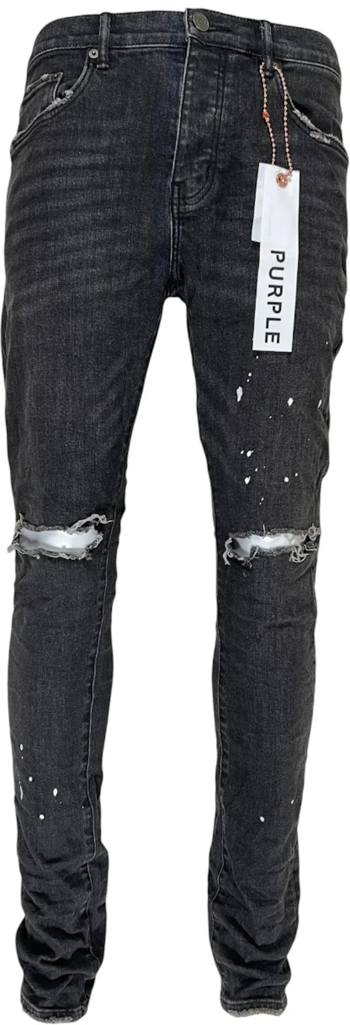 Purple Brand Black Over Spray Core Jeans Black