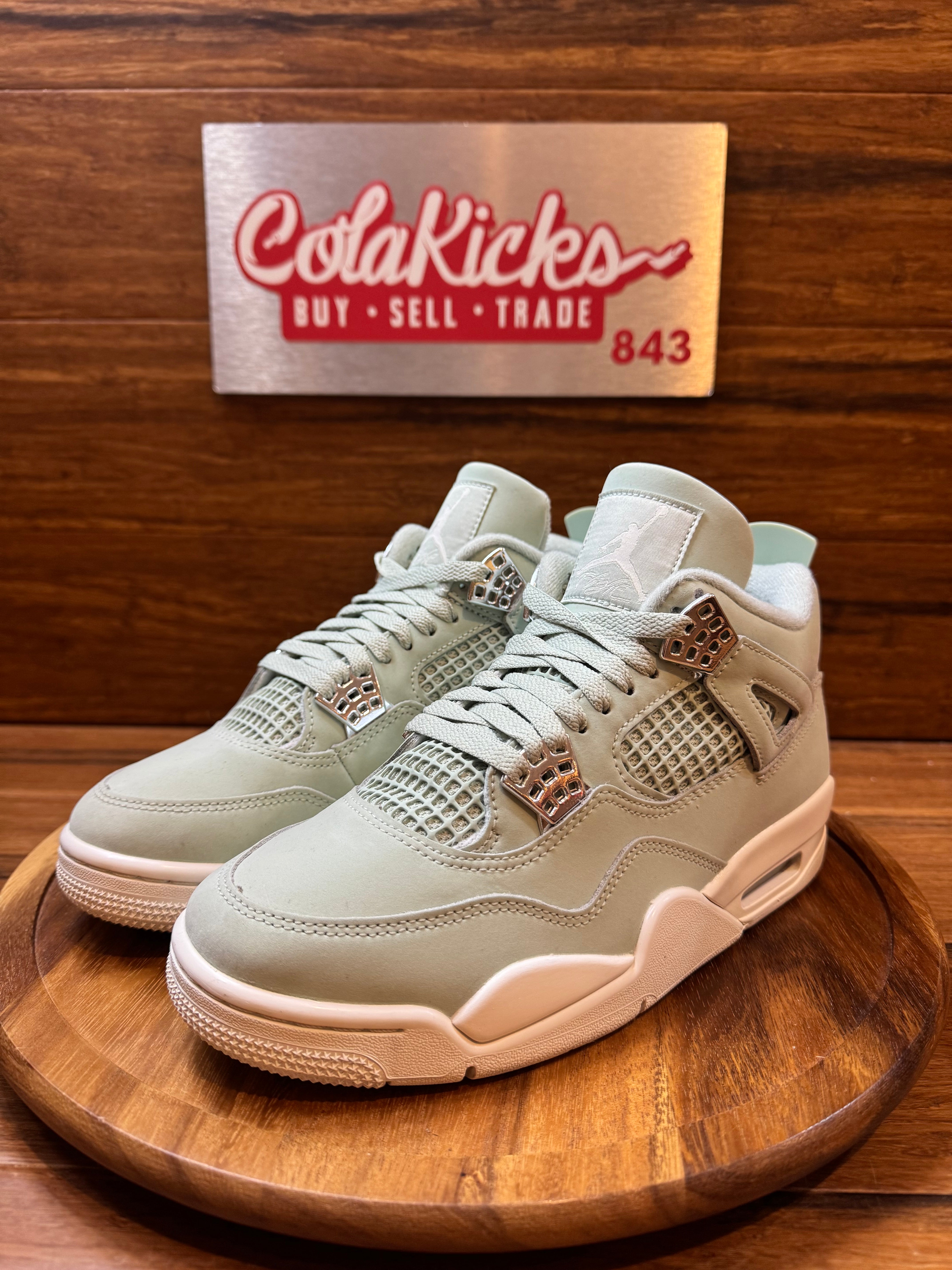 Jordan 4 Retro Seafoam Sail (Women's)