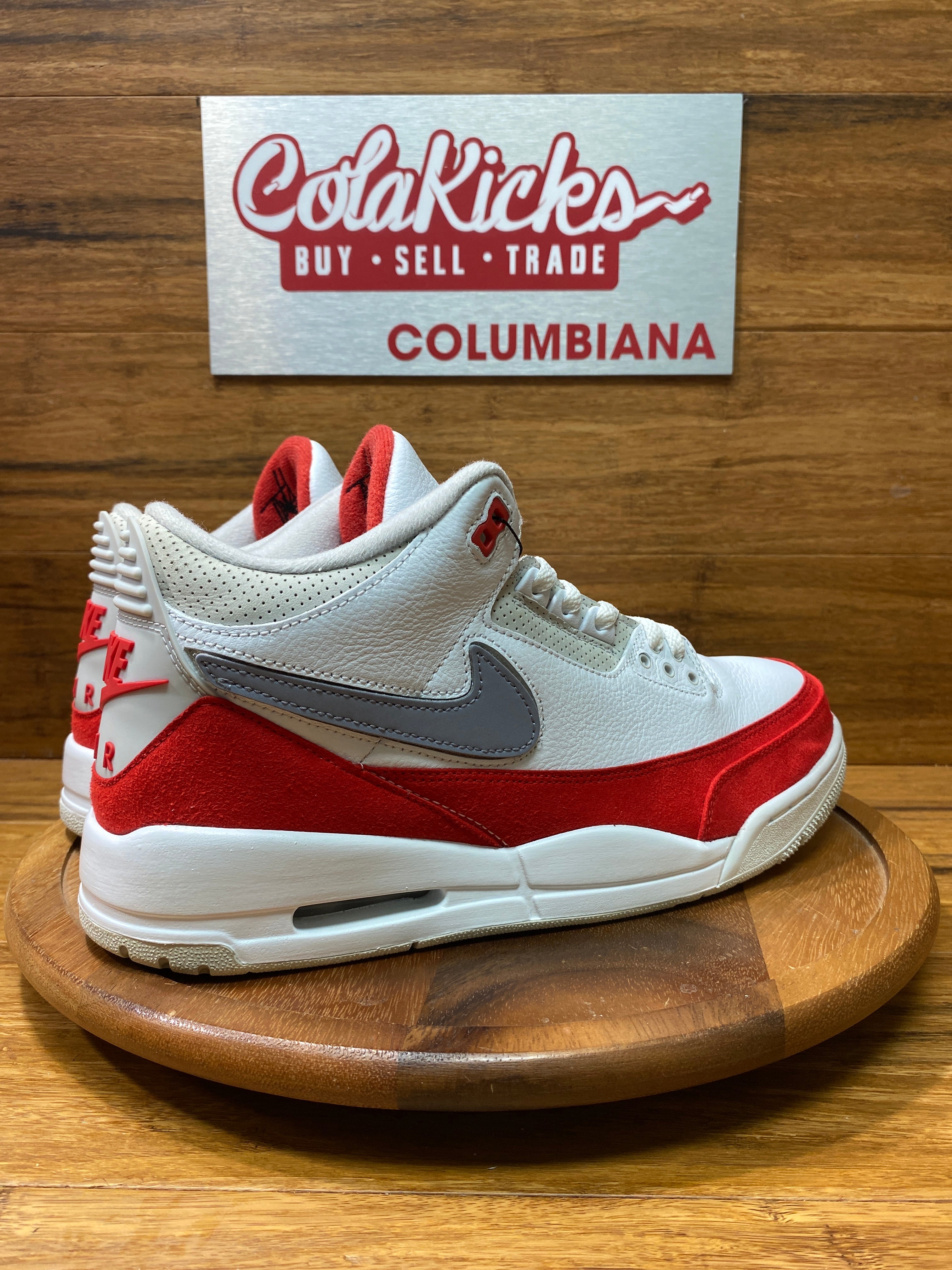 Jordan 3 Retro Tinker White University Red