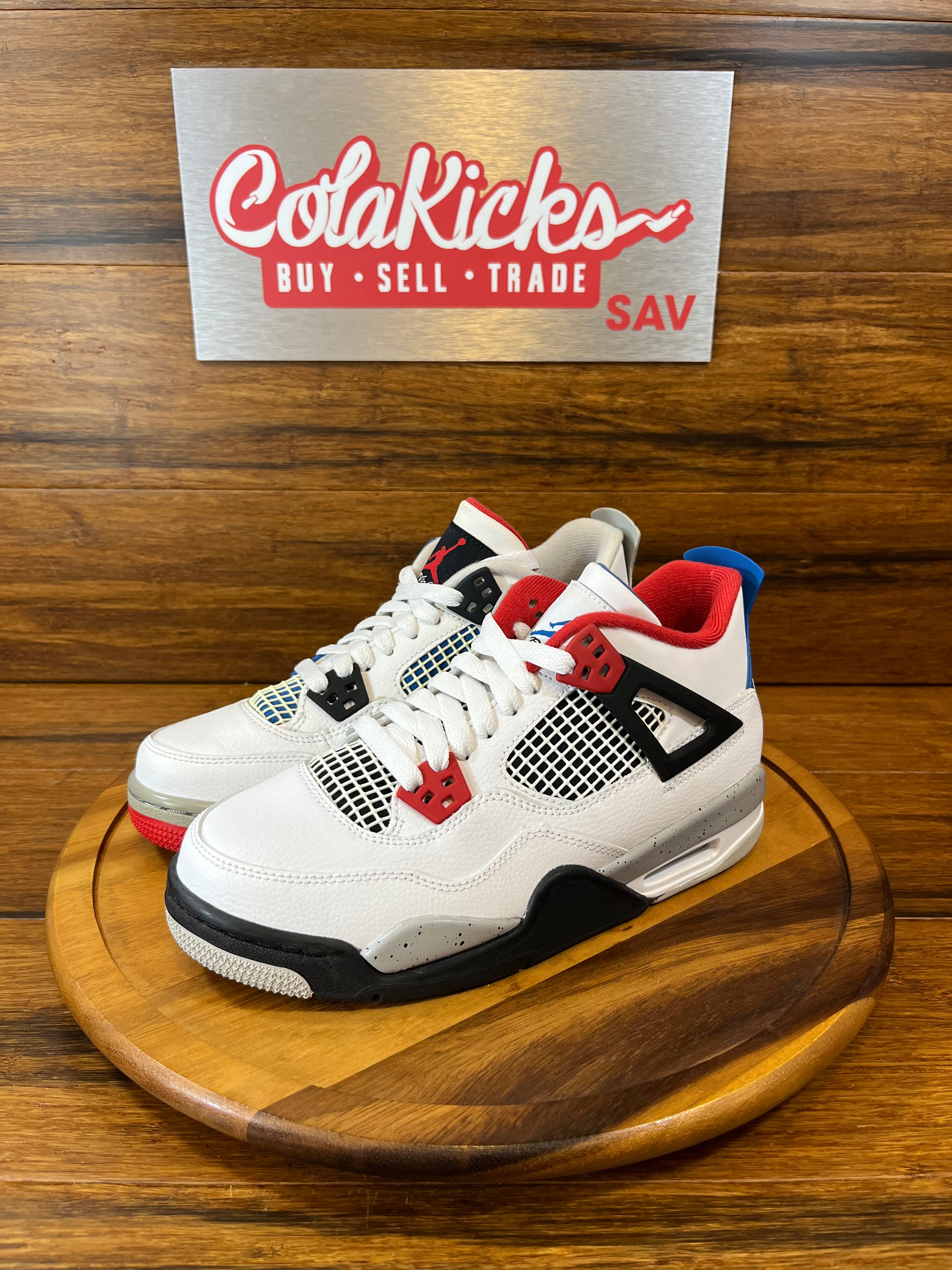 Jordan 4 Retro What The (slight yellowing) (GS)