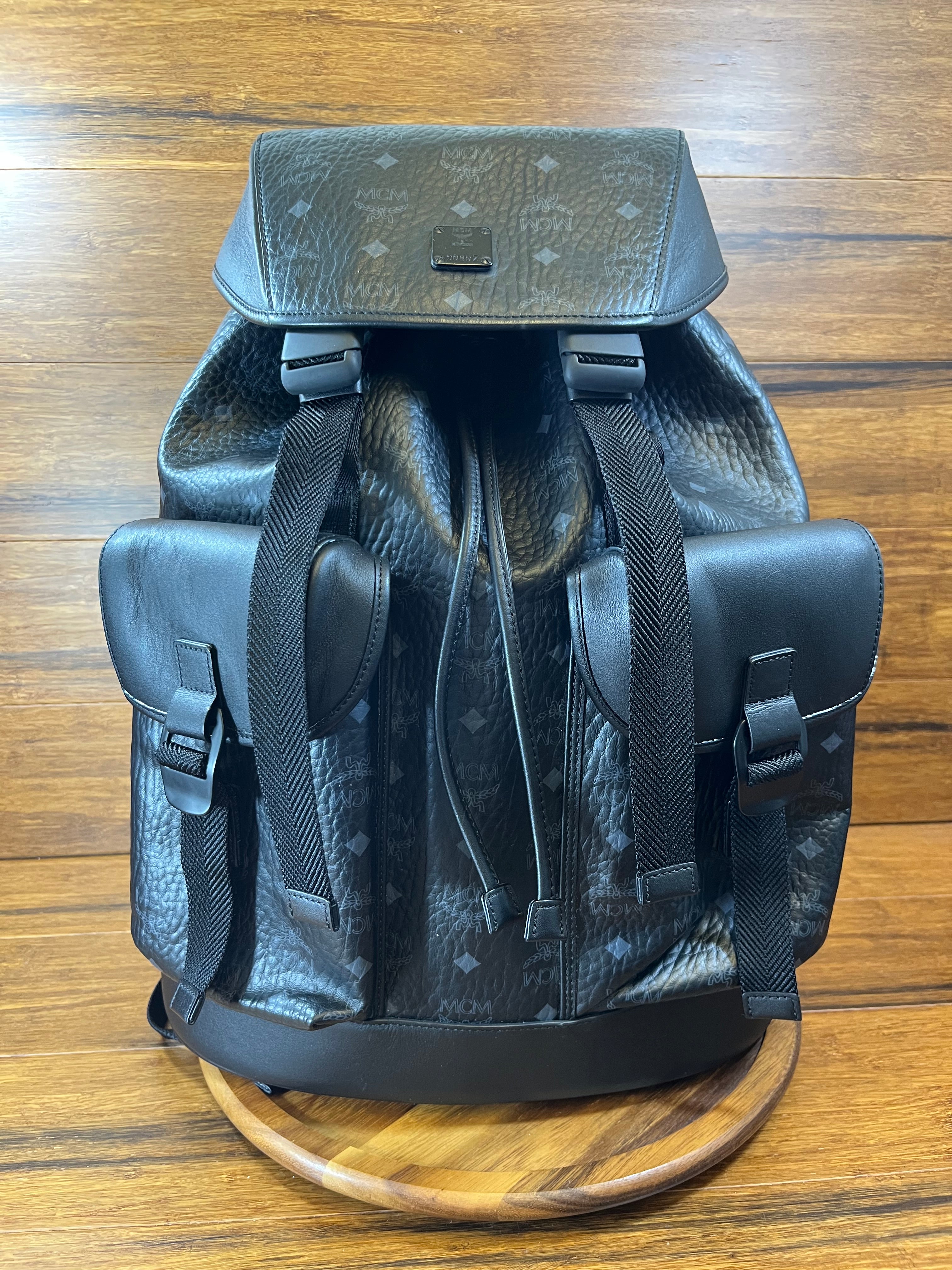 MCM Large Brandenburg Backpack Viesta Black