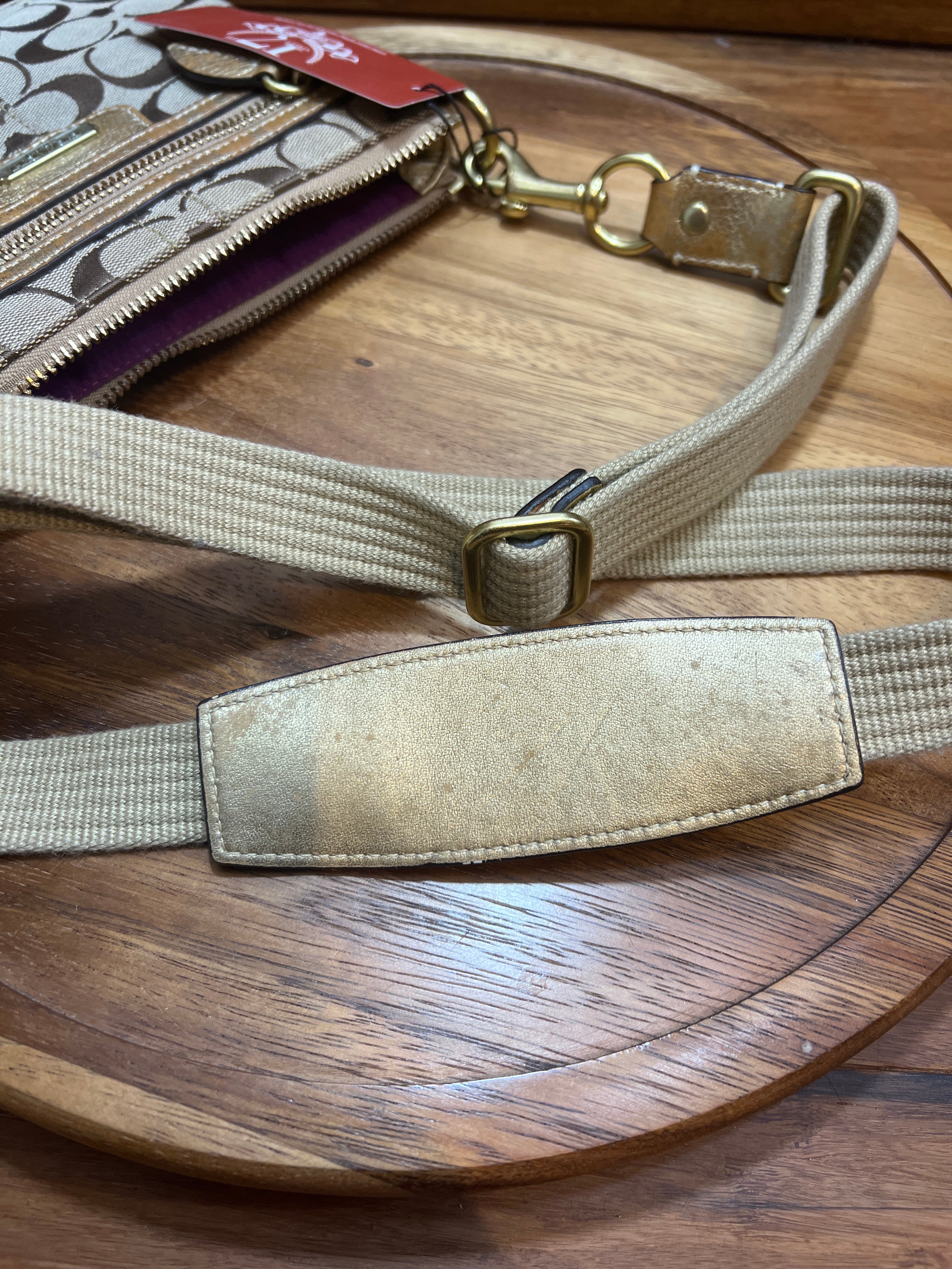 Coach Vintage Canvas Cross Body Brown