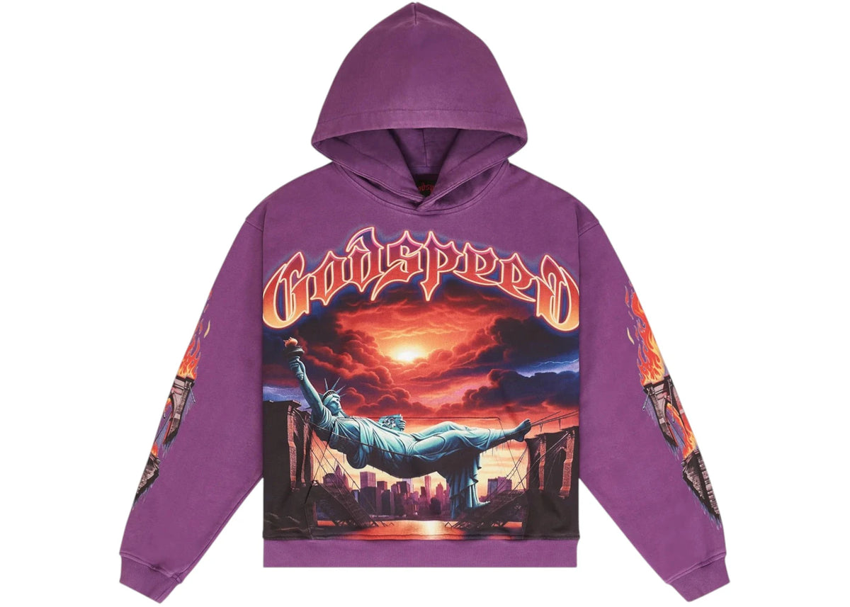 Godspeed Burnt Bridges Hoodie Grape
