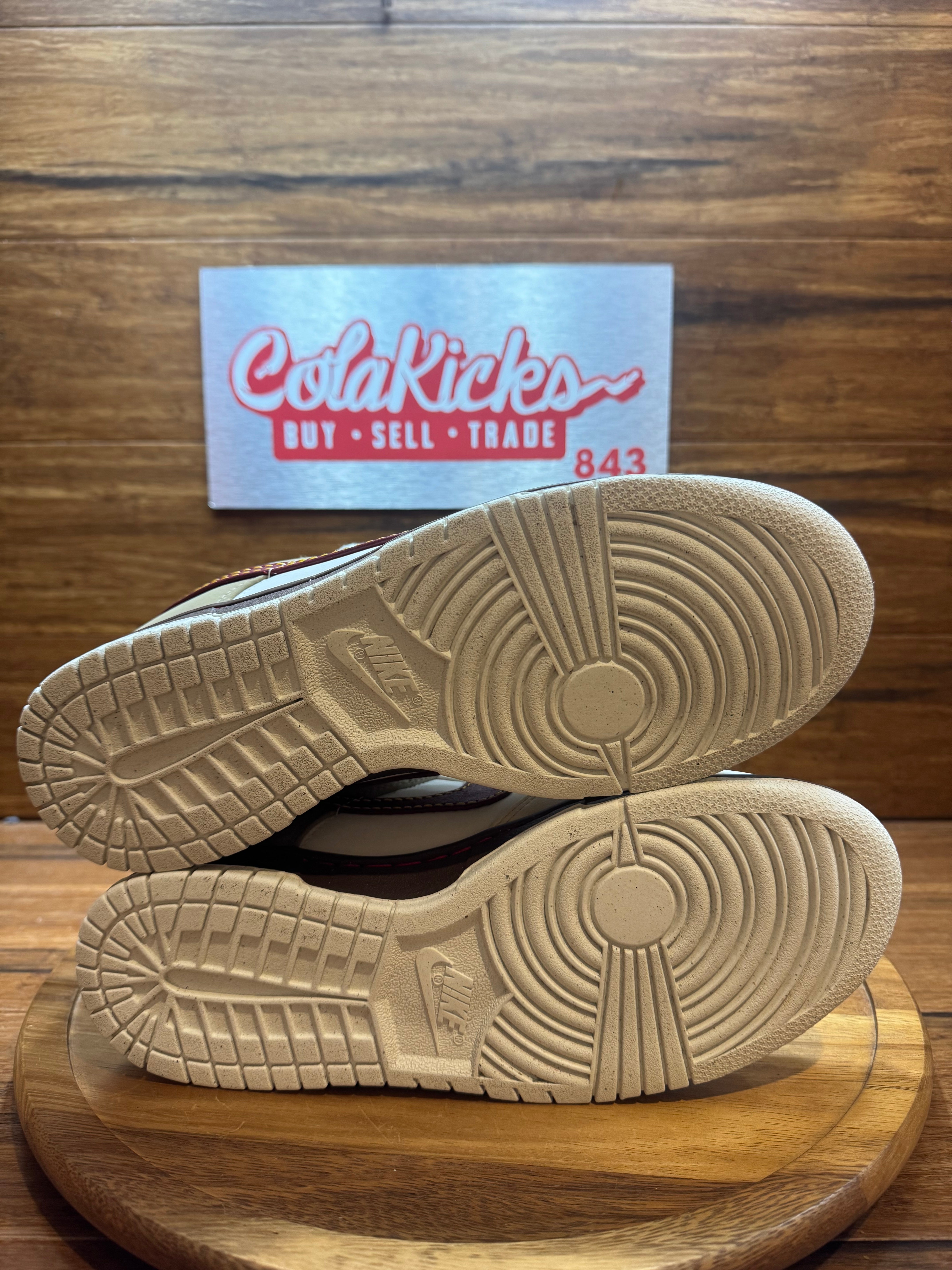 Nike Dunk Low Retro Khaki Team Red Pearl White (Women's)