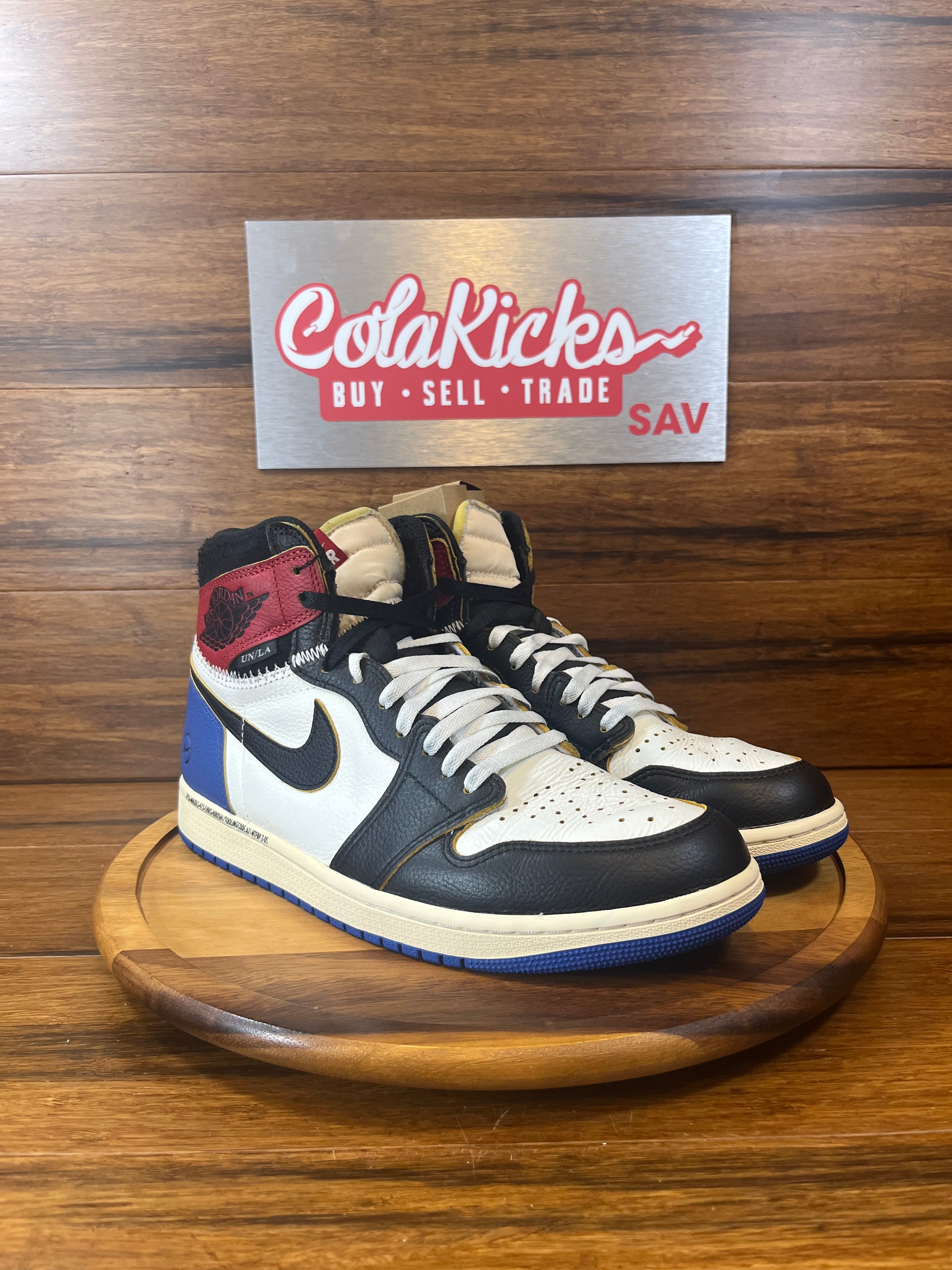 Jordan 1 Retro High OG SP Fragment x Union LA Varsity Red Sport Royal