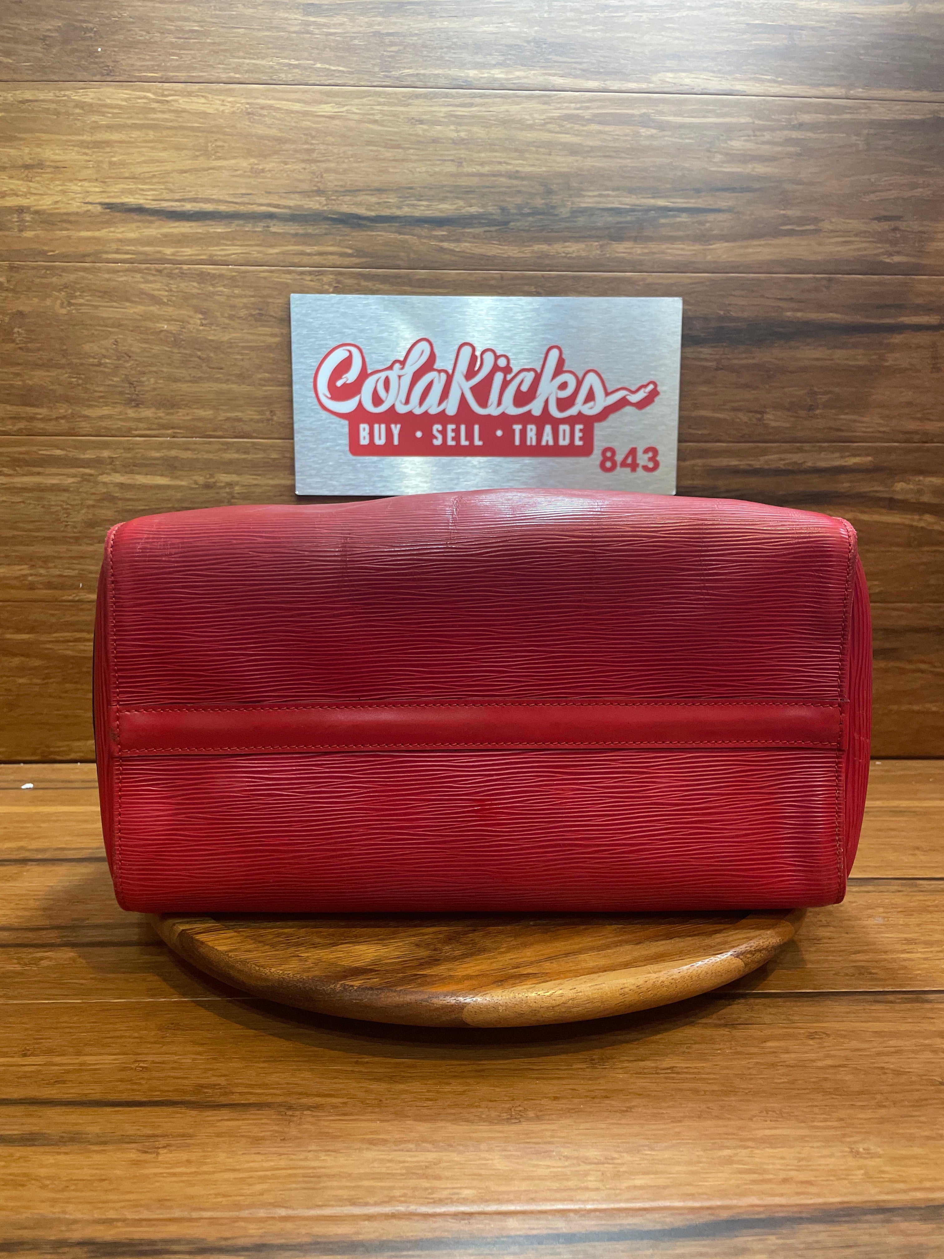 Louis Vuitton Red Epi Speedy 30